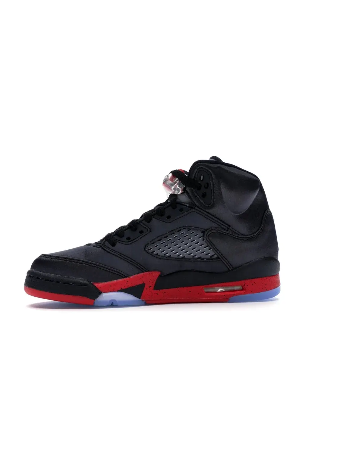 Детские кроссовки с сатиновым верхом Jordan 5 Retro — изображение 3 из 4, черный/красный