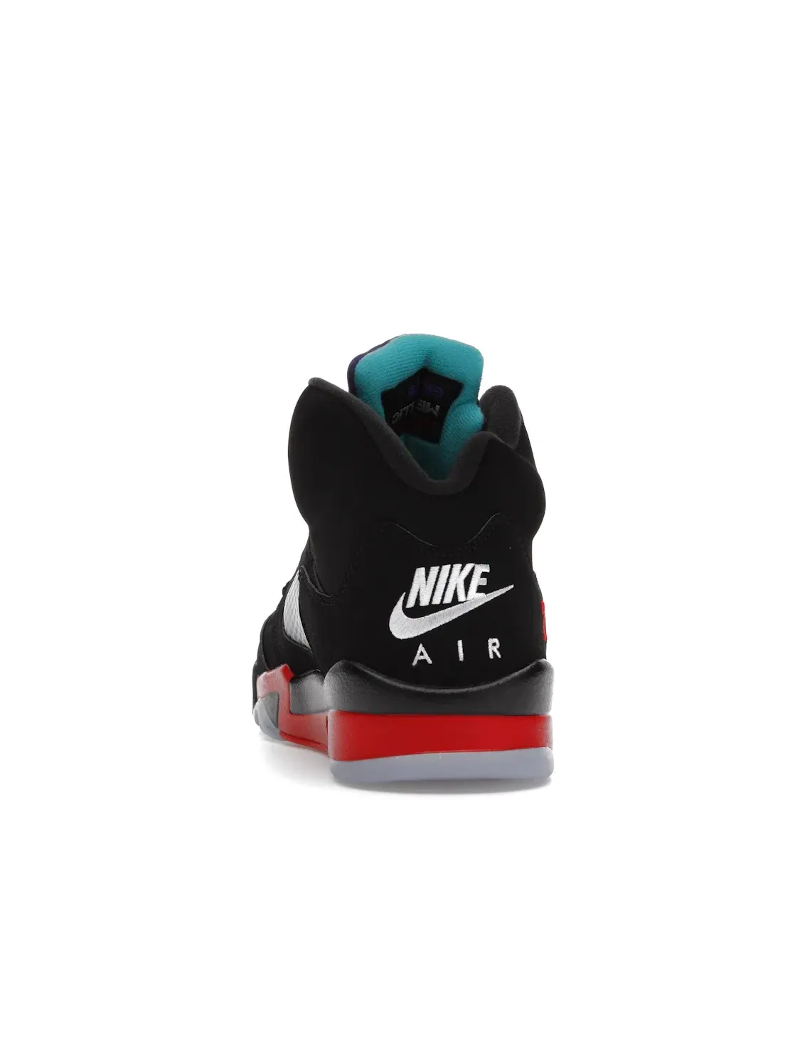 Мужские кроссовки из нубука с комбинированным дизайном Jordan 5 Retro Jordan — изображение 4 из 4, черный/красный