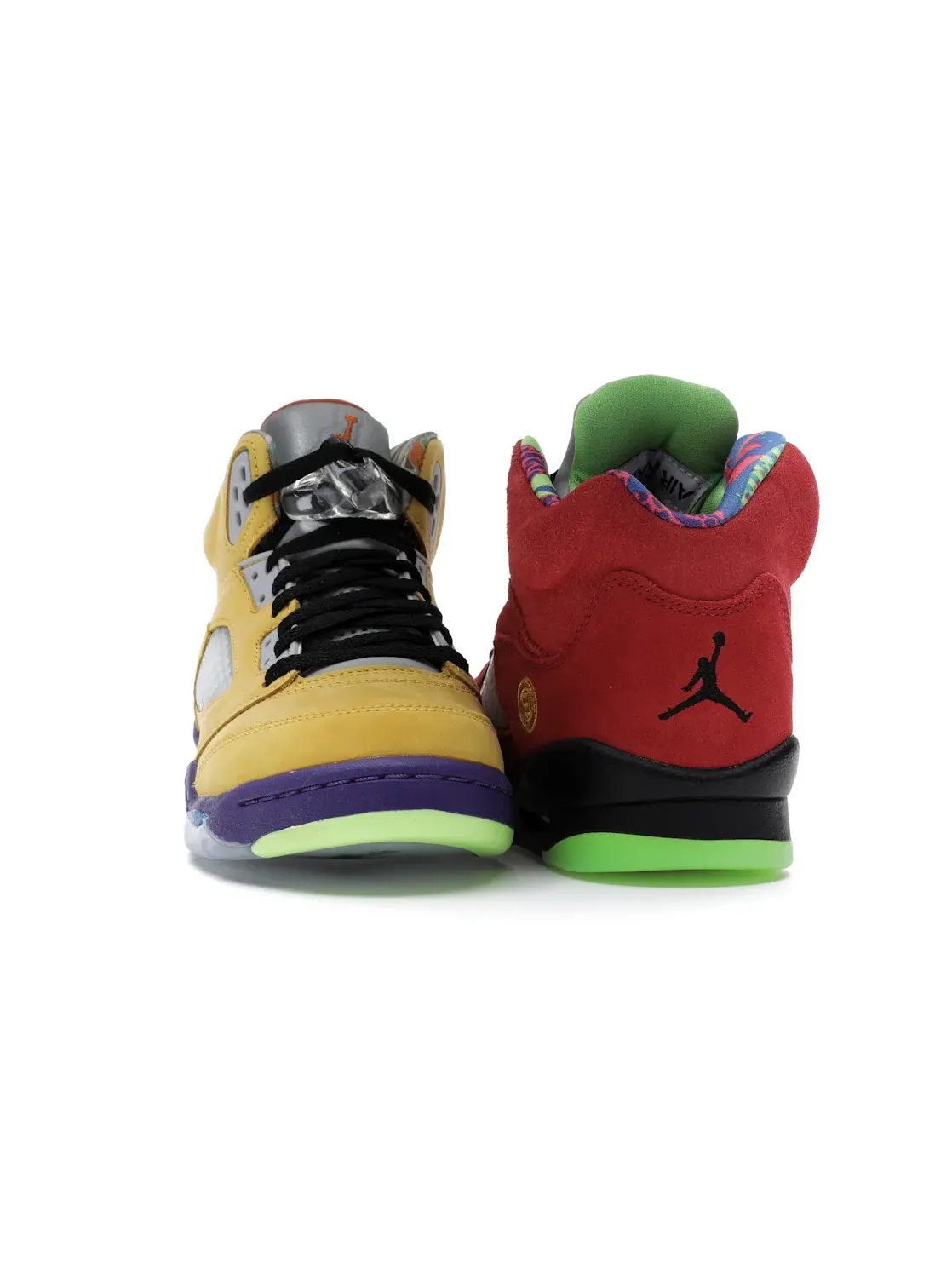 Детские кроссовки Lifestyle с принтом Jordan 5 Retro Jordan Varsity Maize/Court Purple-Ghost Green-Solar Orange