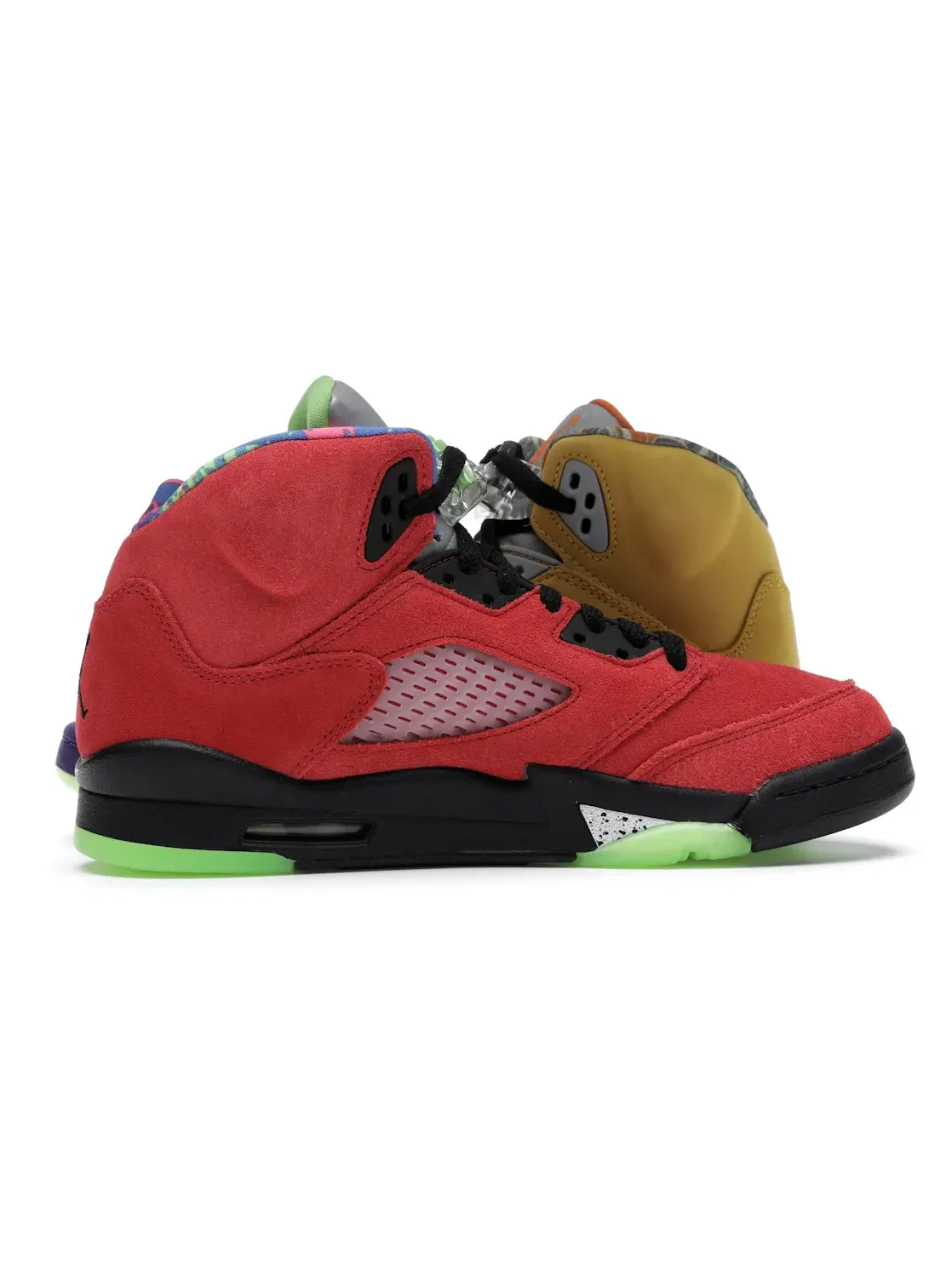 Детские кроссовки Lifestyle с принтом Jordan 5 Retro Jordan Varsity Maize/Court Purple-Ghost Green-Solar Orange