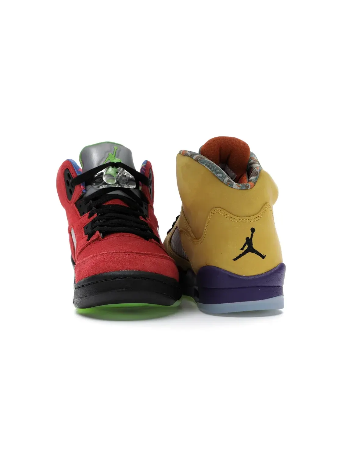 Детские кроссовки Lifestyle с принтом Jordan 5 Retro Jordan Varsity Maize/Court Purple-Ghost Green-Solar Orange