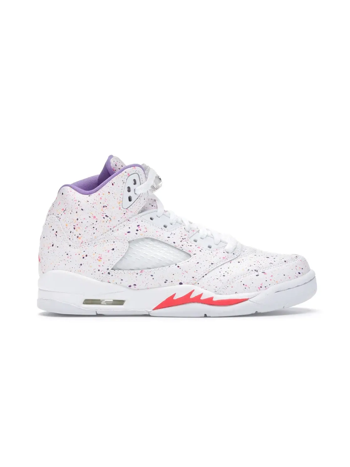 Детские кроссовки Lifestyle с принтом Jordan 5 Retro Easter (2020) (GS) Jordan — изображение 1 из 4, белый/-фиолетовый