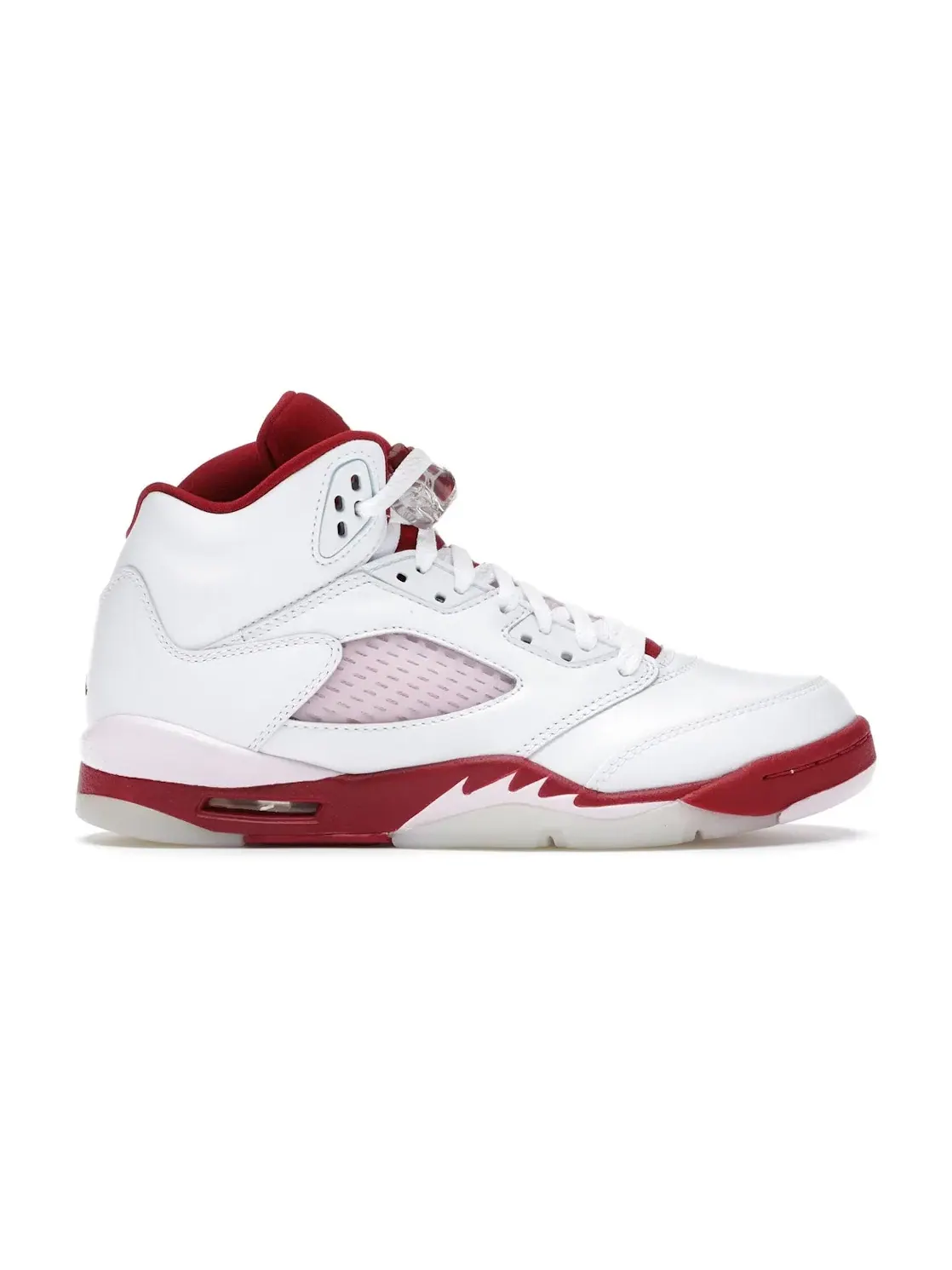 Детские кроссовки с контрастными акцентами Jordan 5 Retro Jordan — изображение 1 из 4, белый/розовый красный