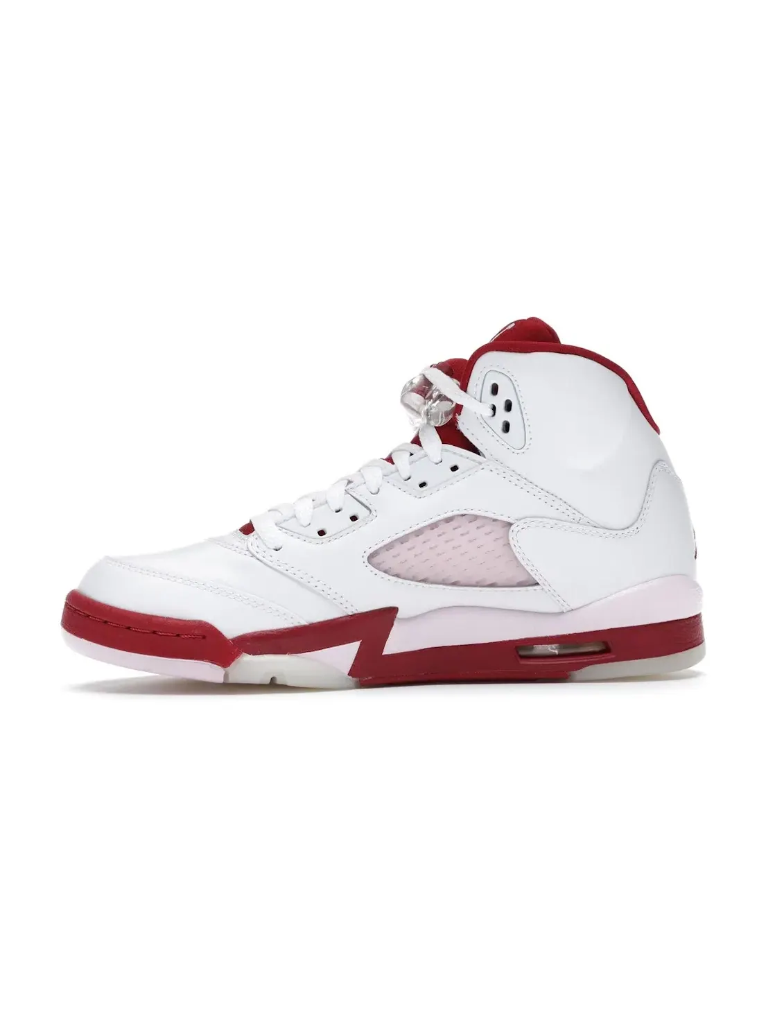 Детские кроссовки с контрастными акцентами Jordan 5 Retro Jordan — изображение 3 из 4, белый/розовый красный