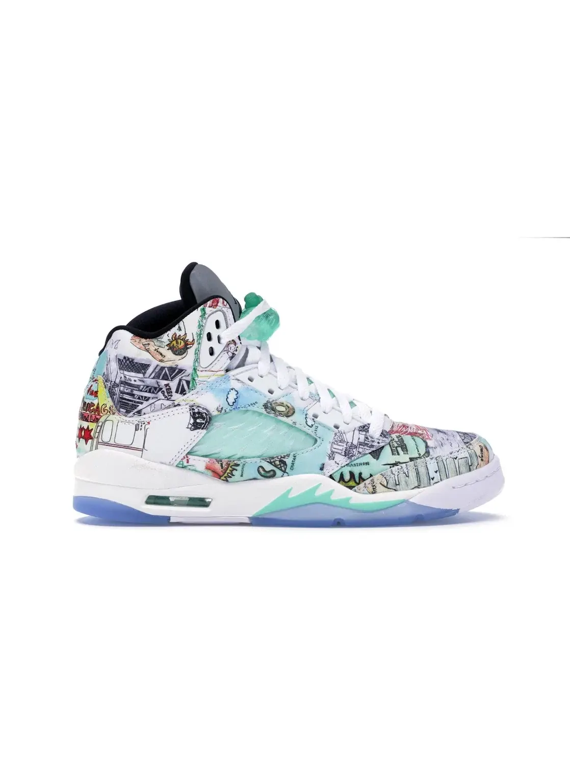 Детские кроссовки Lifestyle с рисунками Jordan 5 Retro Wings — изображение 1 из 4, мульти