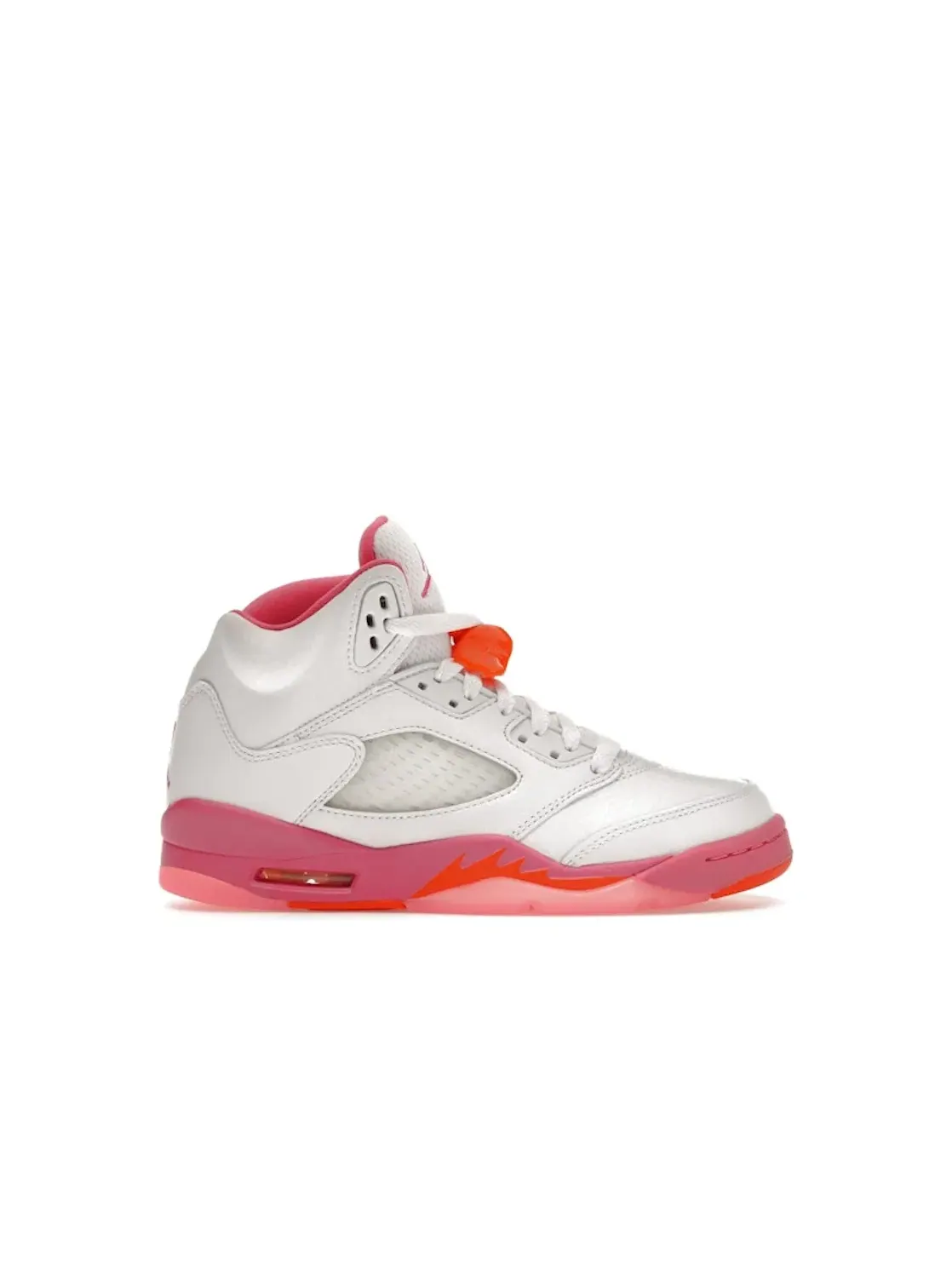 Детские кроссовки Lifestyle с принтом Jordan 5 Retro Jordan — изображение 1 из 4, белый//оранжевый