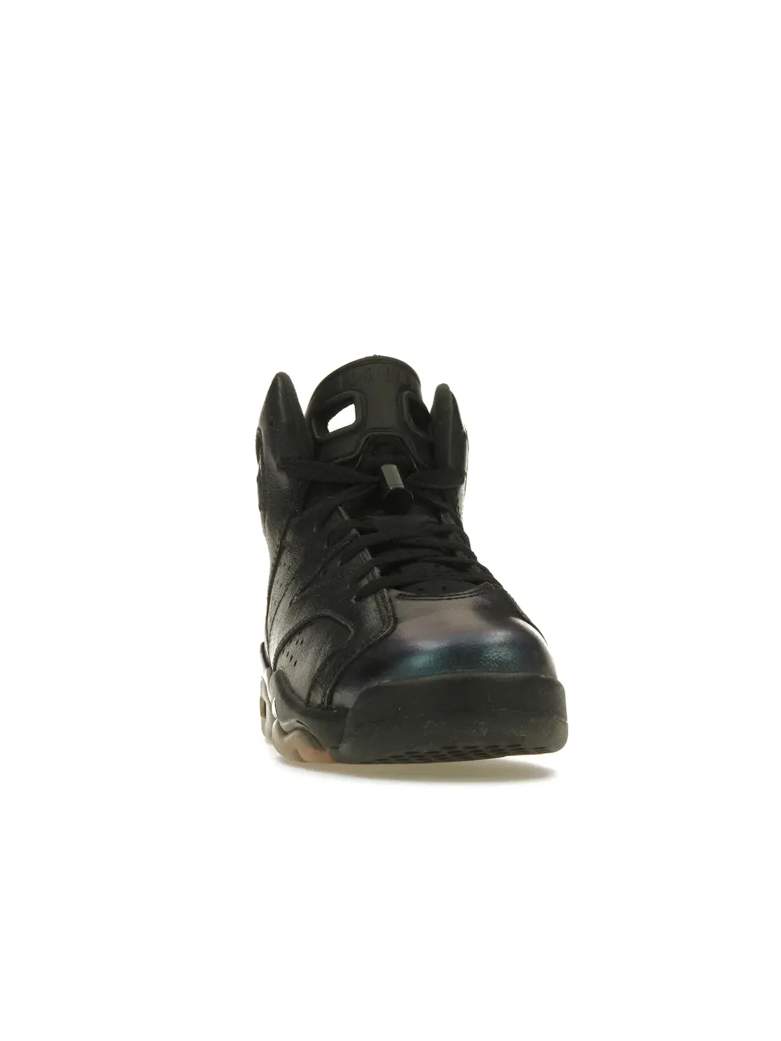 Детские кроссовки Lifestyle с переливающимися элементами Jordan 6 Retro — изображение 2 из 4, черный/черный-белый