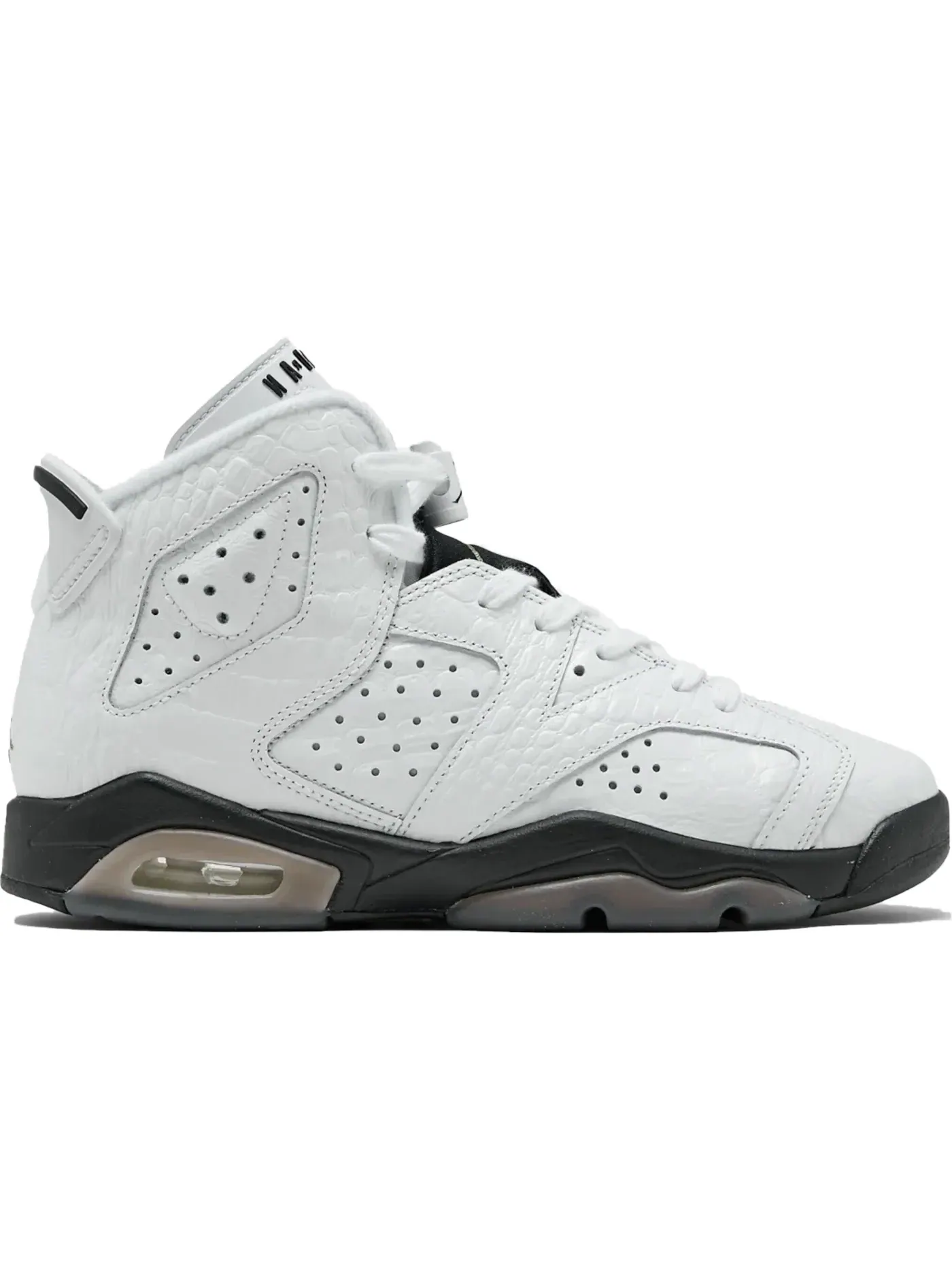 Детские кроссовки с текстурой аллигатора Jordan 6 Retro Jordan — изображение 1 из 1, серый/черный-белый