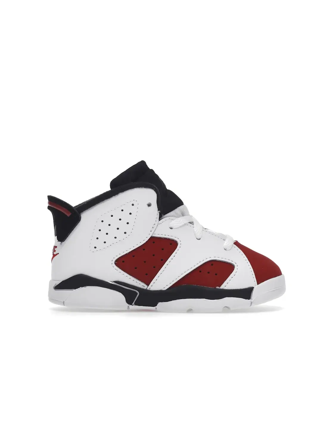 Детские кроссовки с белой кожей и сеткой Jordan 6 Retro — изображение 1 из 4, белый/черный