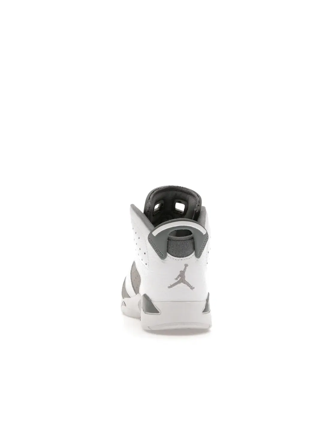 Детские кроссовки с перфорацией Jordan 6 Retro Jordan — изображение 4 из 4, белый/серый/серый