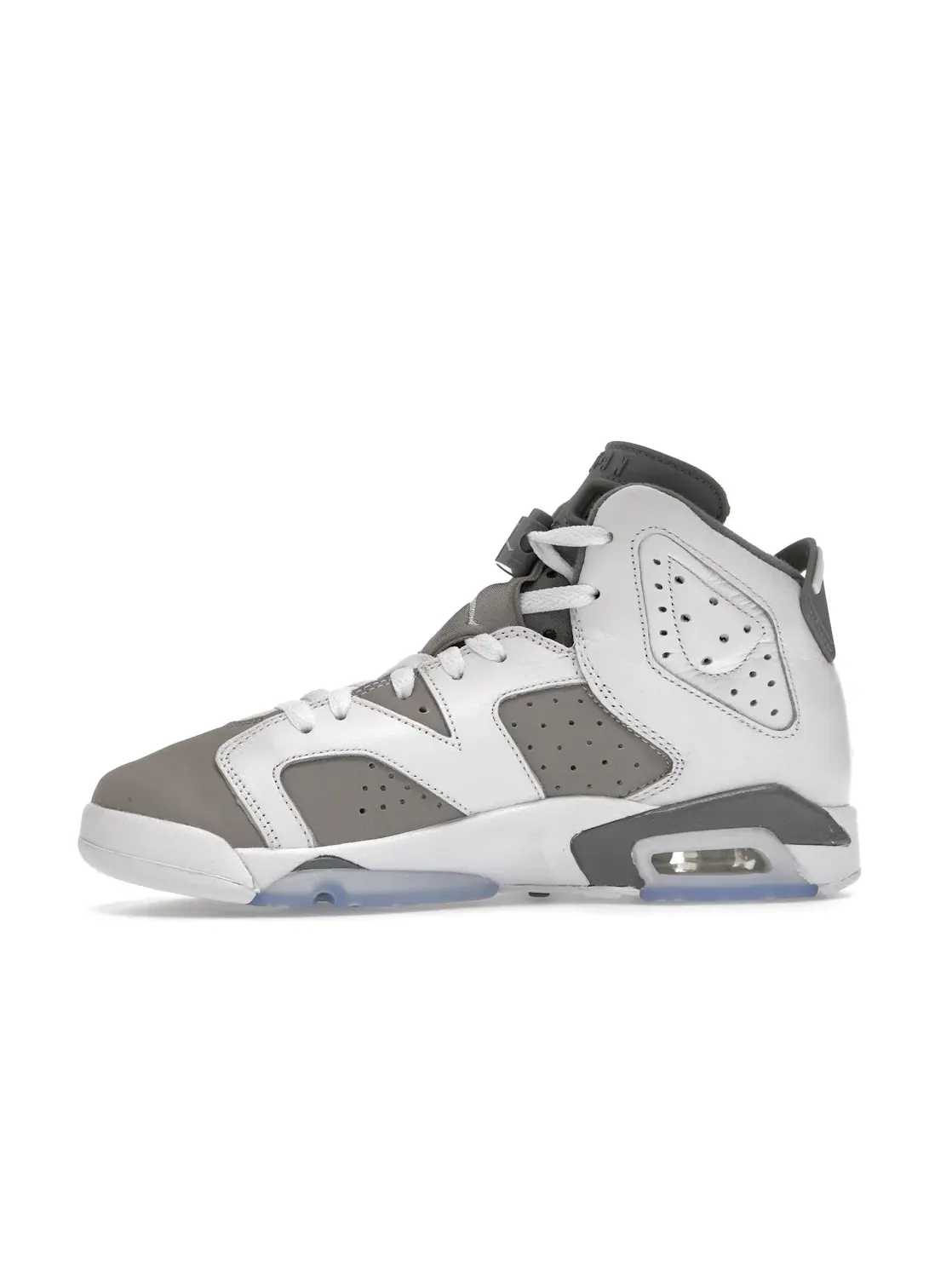 Детские кроссовки с перфорацией Jordan 6 Retro — изображение 3 из 4, белый/серый/серый