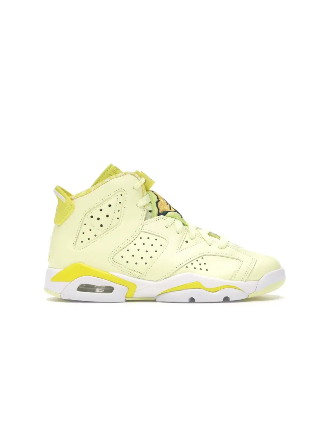 Детские кроссовки Lifestyle с цветочным принтом Jordan 6 Retro — изображение 1 из 4, желтый-черный-белый