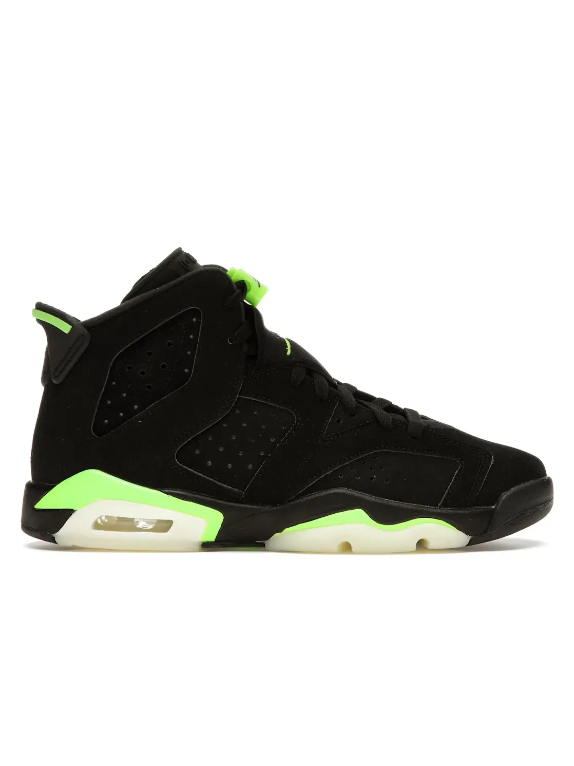 Детские кроссовки с принтом Jordan 6 Retro Electric Green GS Jordan — изображение 1 из 4, черный/зеленый