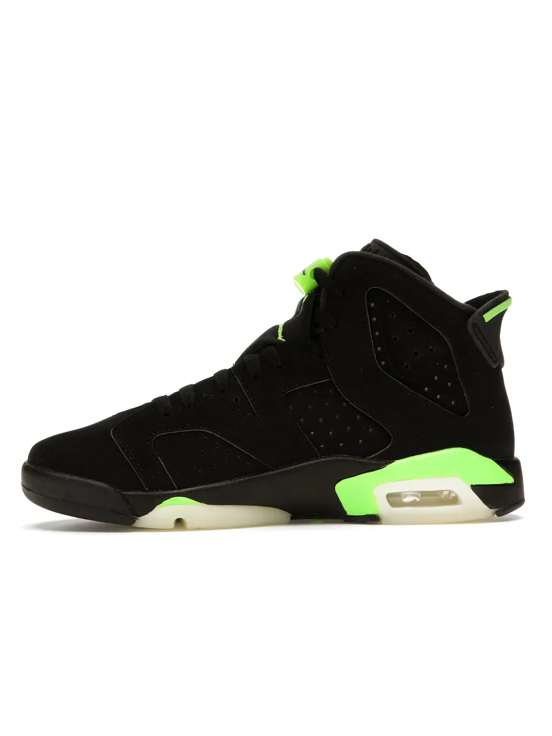Детские кроссовки с принтом Jordan 6 Retro Electric Green GS Jordan — изображение 3 из 4, черный/зеленый