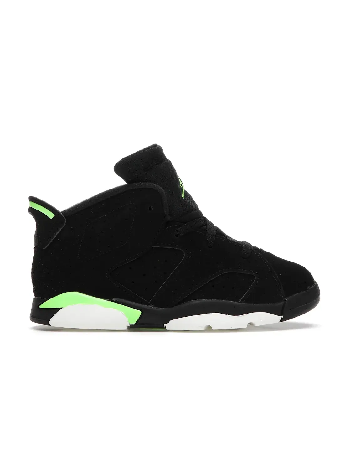 Детские кроссовки с ярким акцентом Jordan 6 Retro Jordan — изображение 1 из 4, черный/зеленый