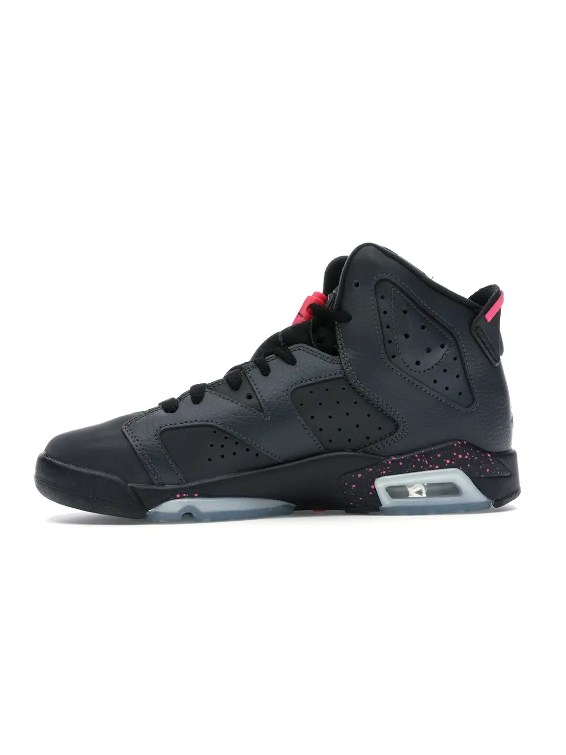 Детские кроссовки с длинным шнурованием Jordan 6 Retro Jordan — изображение 3 из 4, черный-розовый