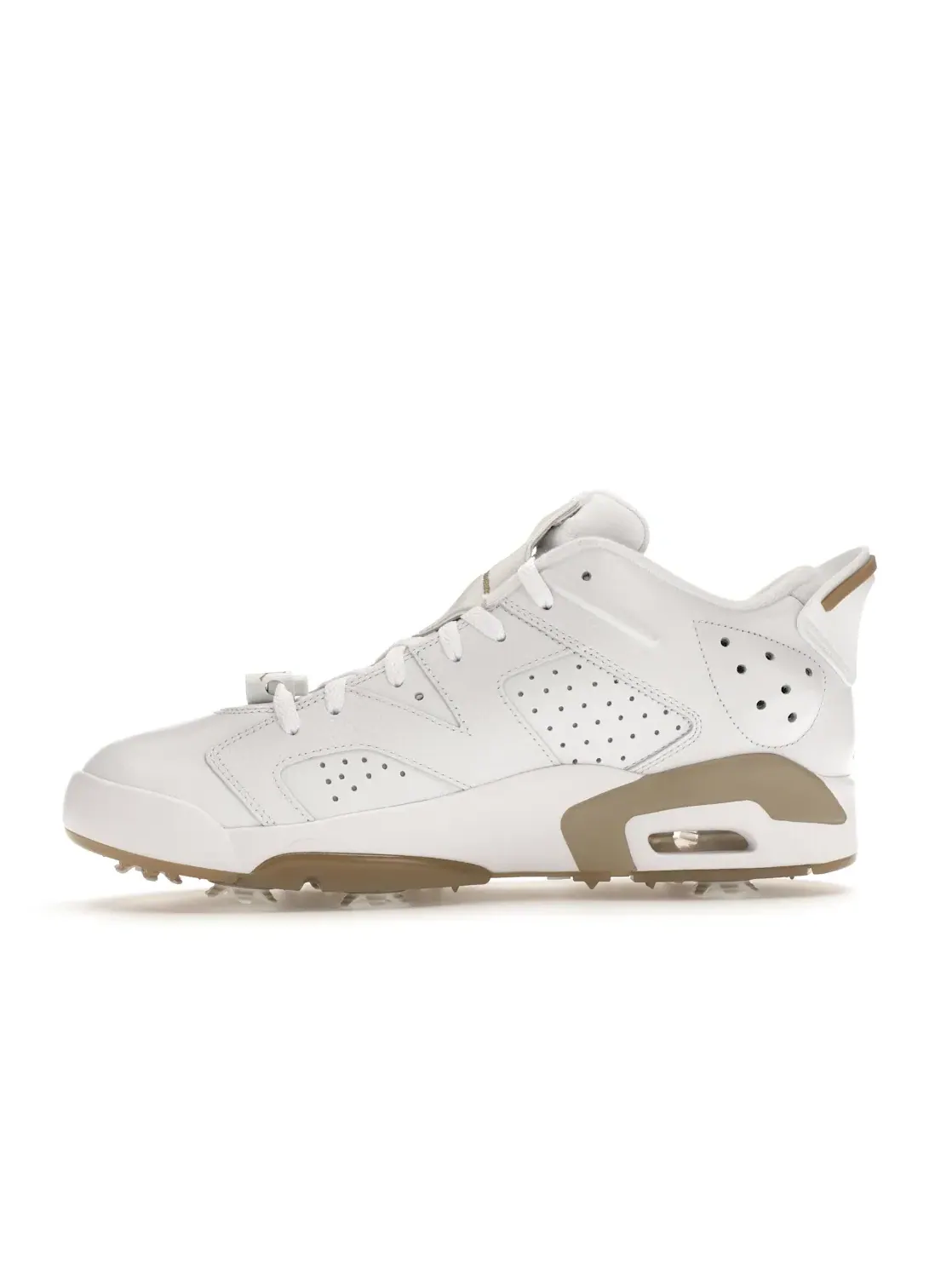 Мужские кроссовки для гольфа с перфорацией Jordan 6 Retro Low Golf Jordan — изображение 3 из 4, белый/хаки