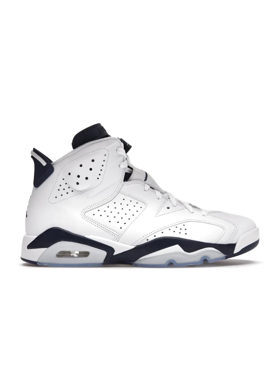 Мужские кроссовки с перфорированными панелями Jordan 6 Retro Jordan — изображение 1 из 4, белый/темно-синий