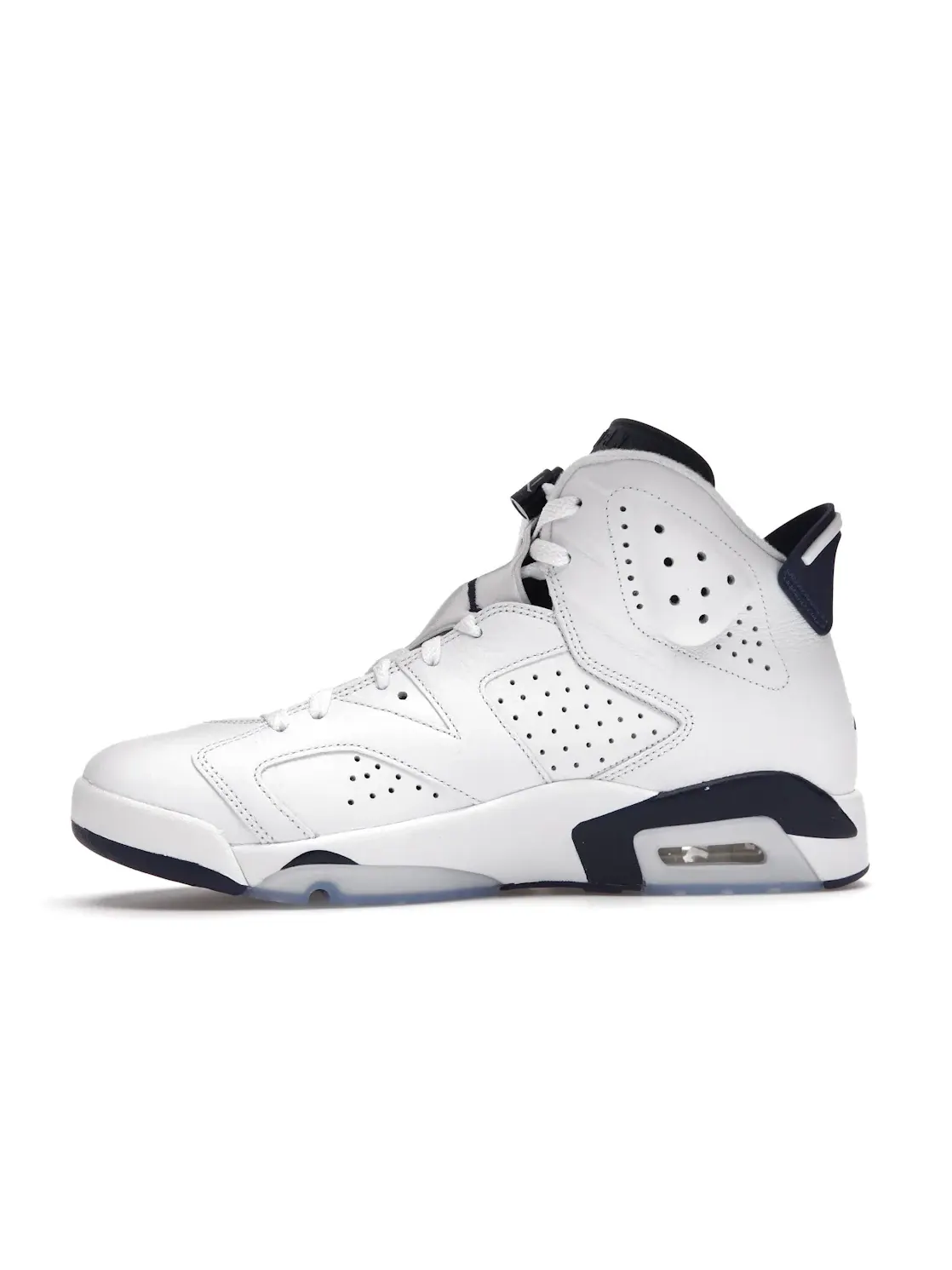 Мужские кроссовки с перфорированными панелями Jordan 6 Retro Jordan — изображение 3 из 4, белый/темно-синий