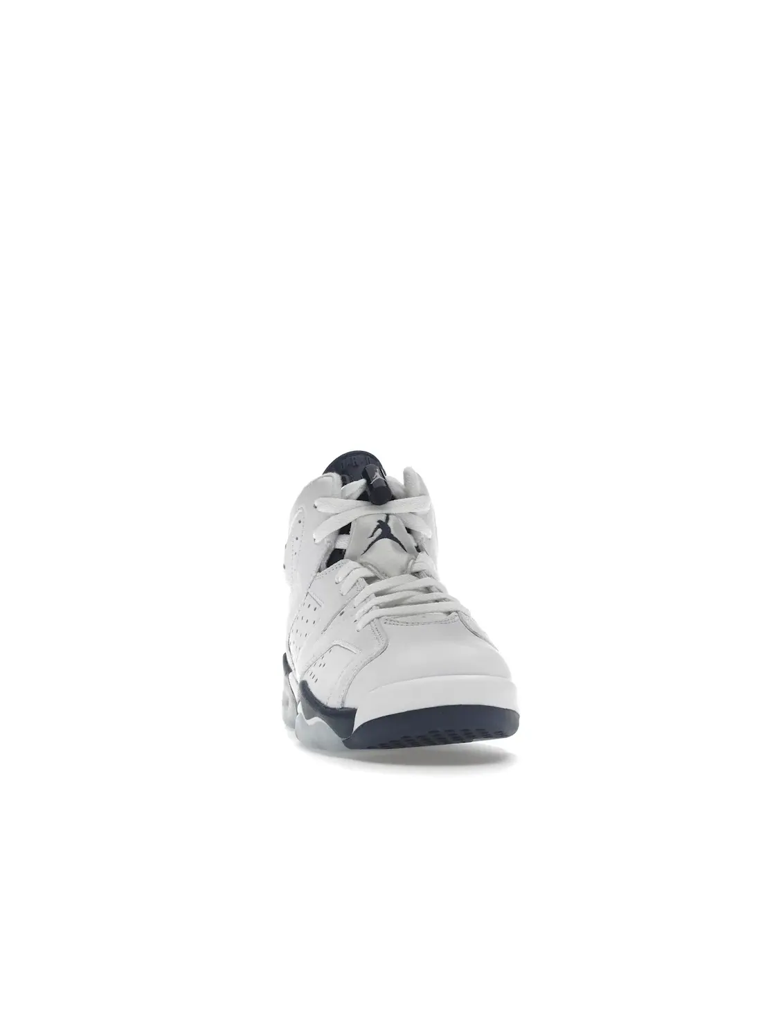 Детские кроссовки высокие с перфорацией Jordan 6 Retro — изображение 2 из 4, белый/темно-синий