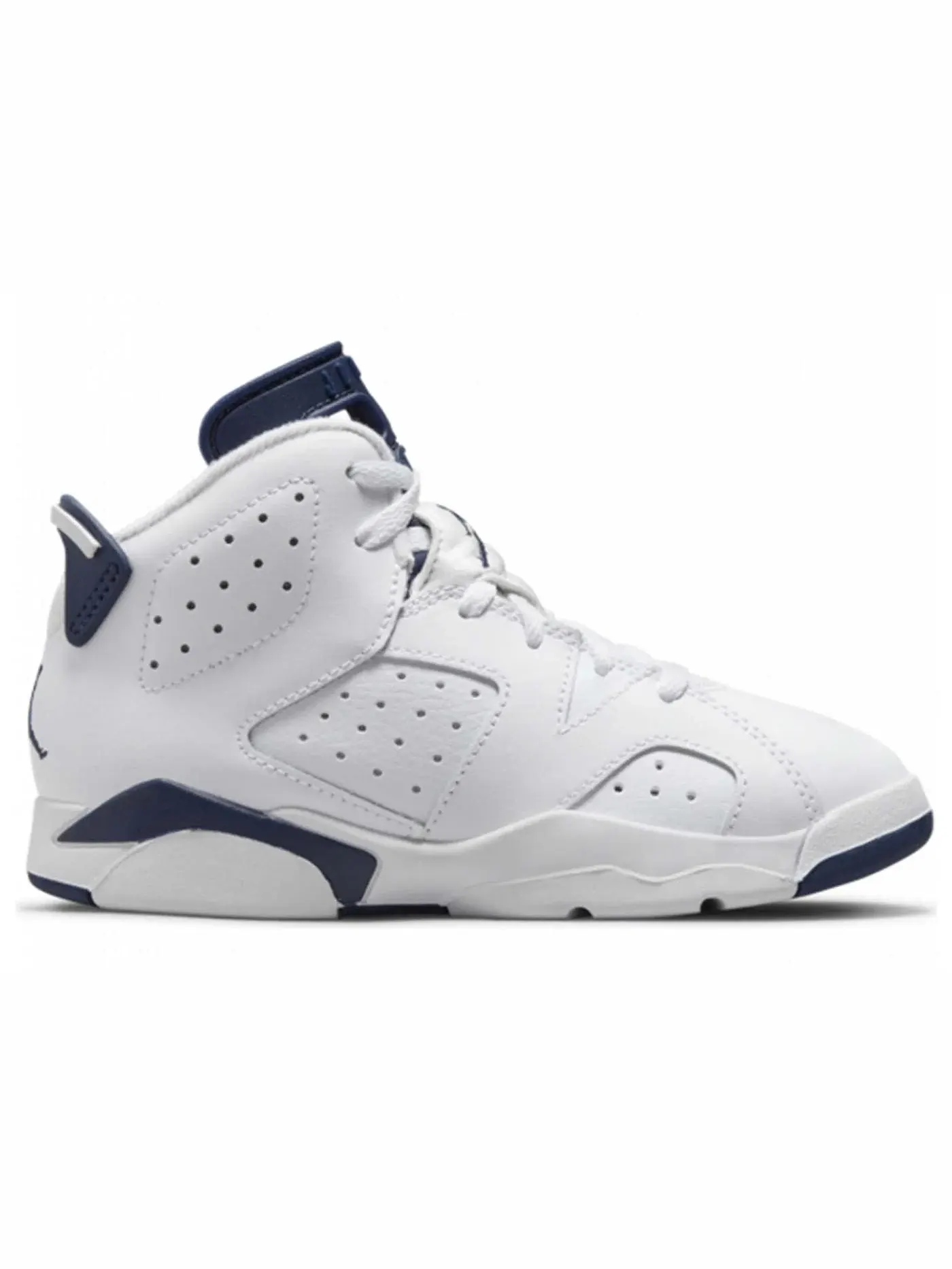 Детские кроссовки с длинным шнурованием Jordan 6 Retro Jordan — изображение 1 из 1, белый/темно-синий
