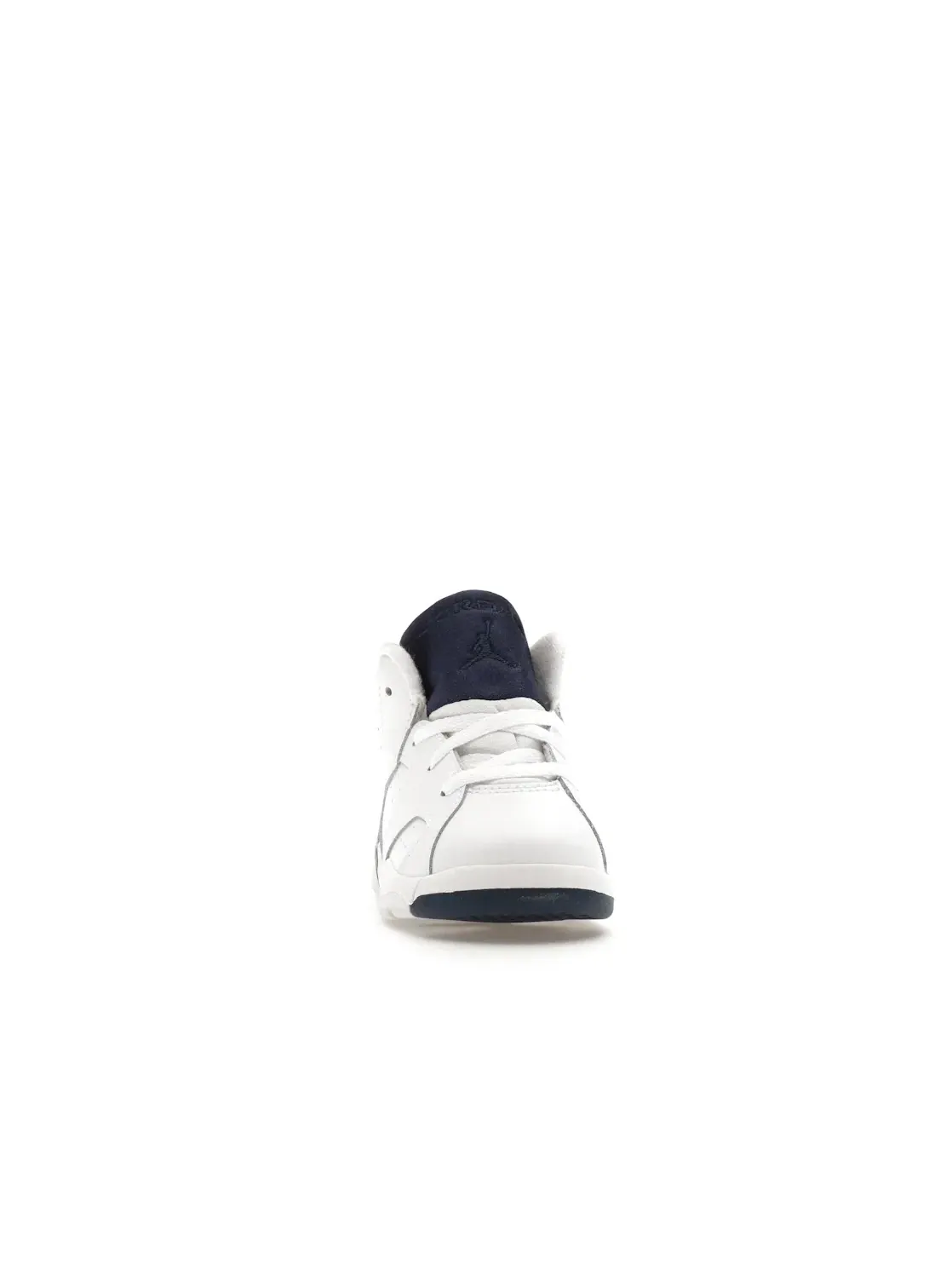 Детские кроссовки с перфорацией Jordan 6 Retro Jordan — изображение 2 из 4, белый/темно-синий