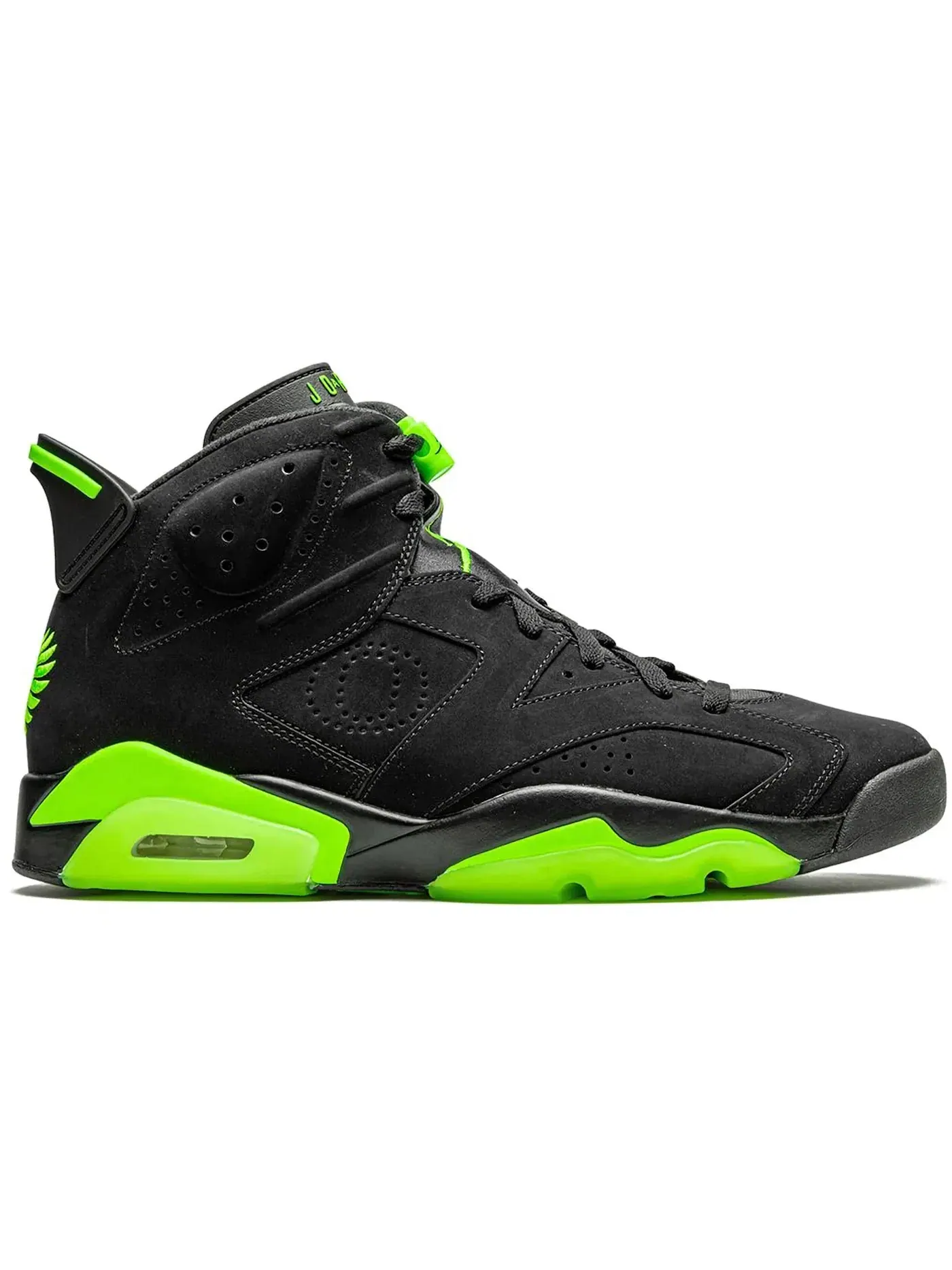 Мужские кроссовки Lifestyle Jordan 6 Retro Oregon Ducks Jordan — изображение 1 из 1, черный/зеленый