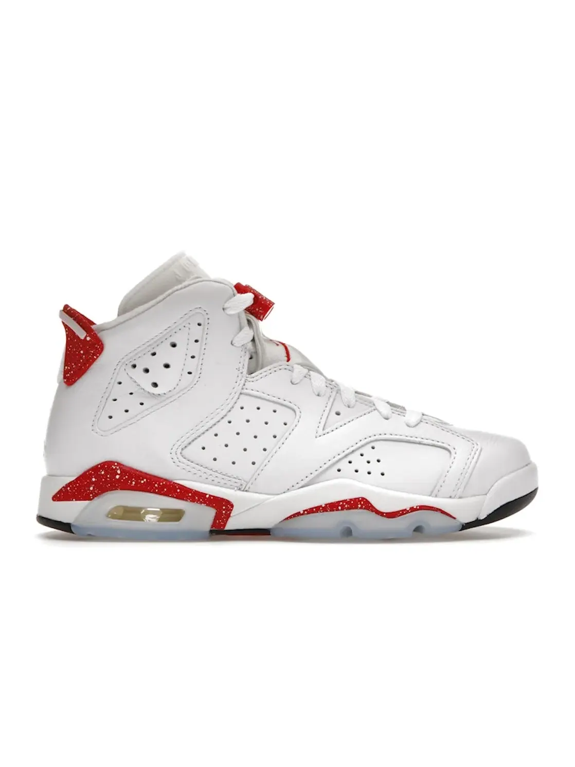 Детские кроссовки для мальчиков высокие с принтом Oreo Jordan 6 Retro Jordan — изображение 1 из 4, белый красный-черный