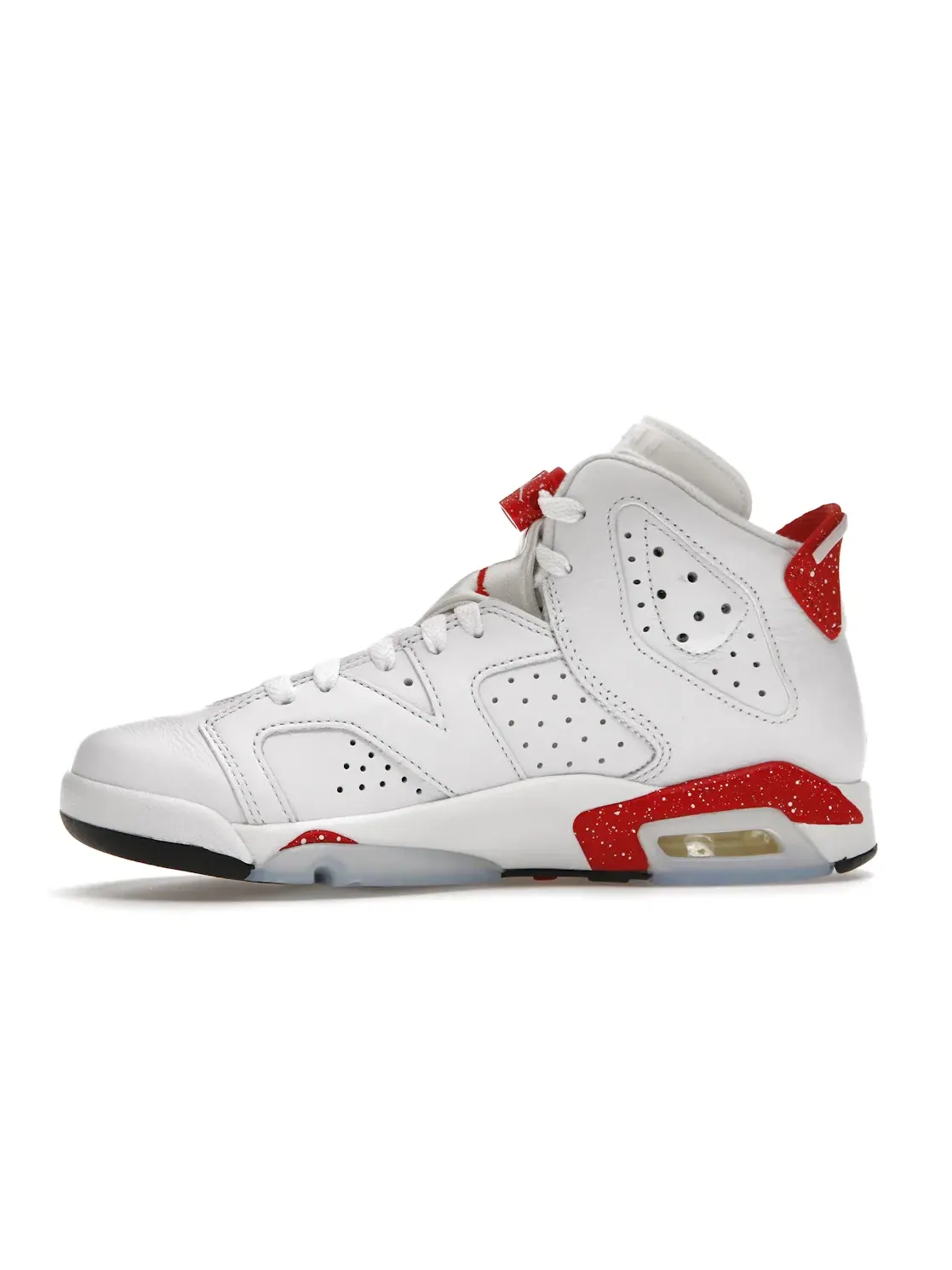 Детские кроссовки для мальчиков высокие с принтом Oreo Jordan 6 Retro Jordan — изображение 3 из 4, белый красный-черный