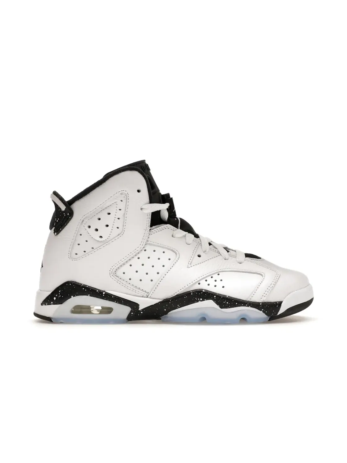 Детские кроссовки с контрастными вставками Jordan 6 Retro Reverse Oreo — изображение 1 из 4, белый/черный