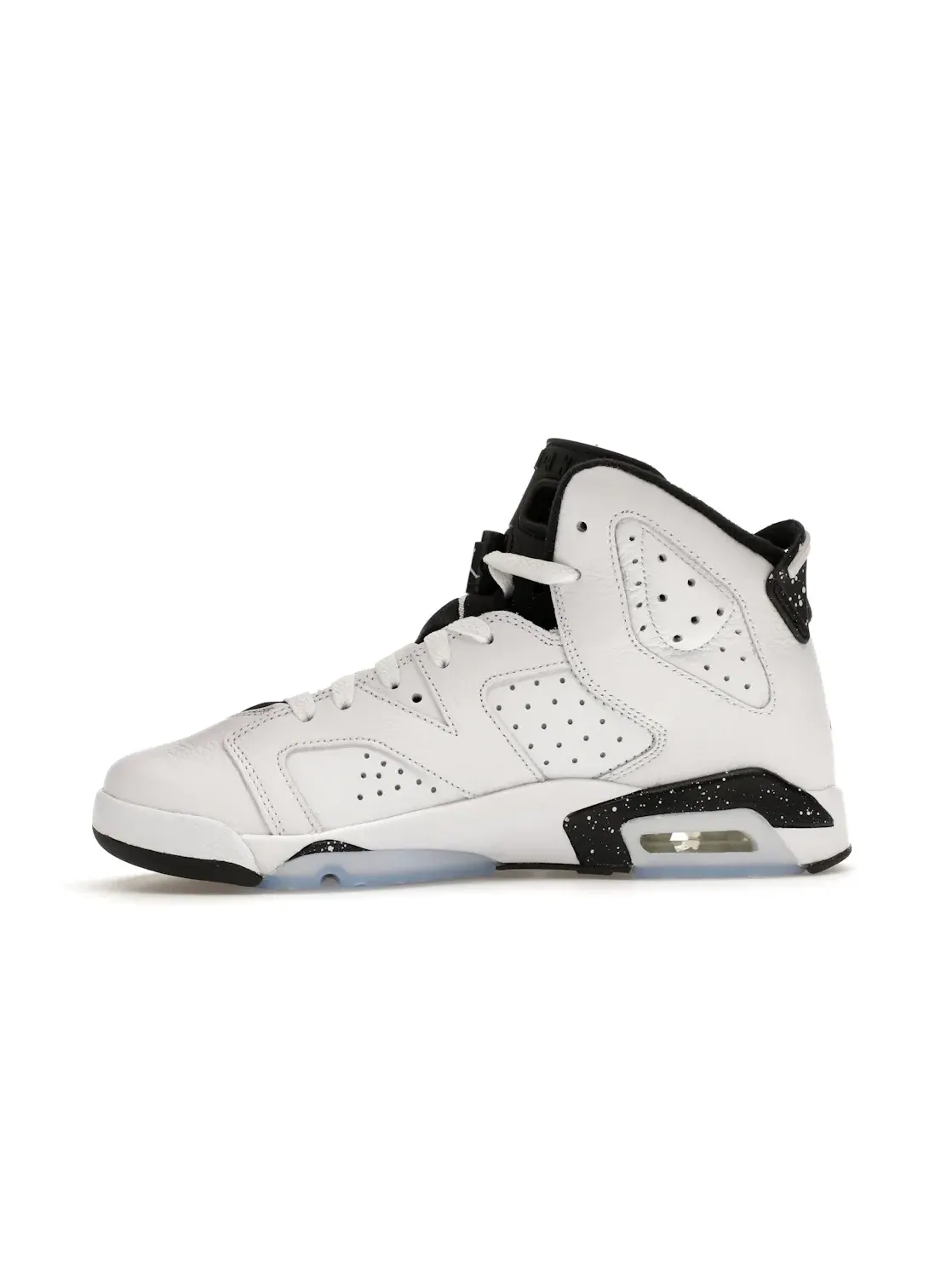 Детские кроссовки с контрастными вставками Jordan 6 Retro Reverse Oreo — изображение 3 из 4, белый/черный