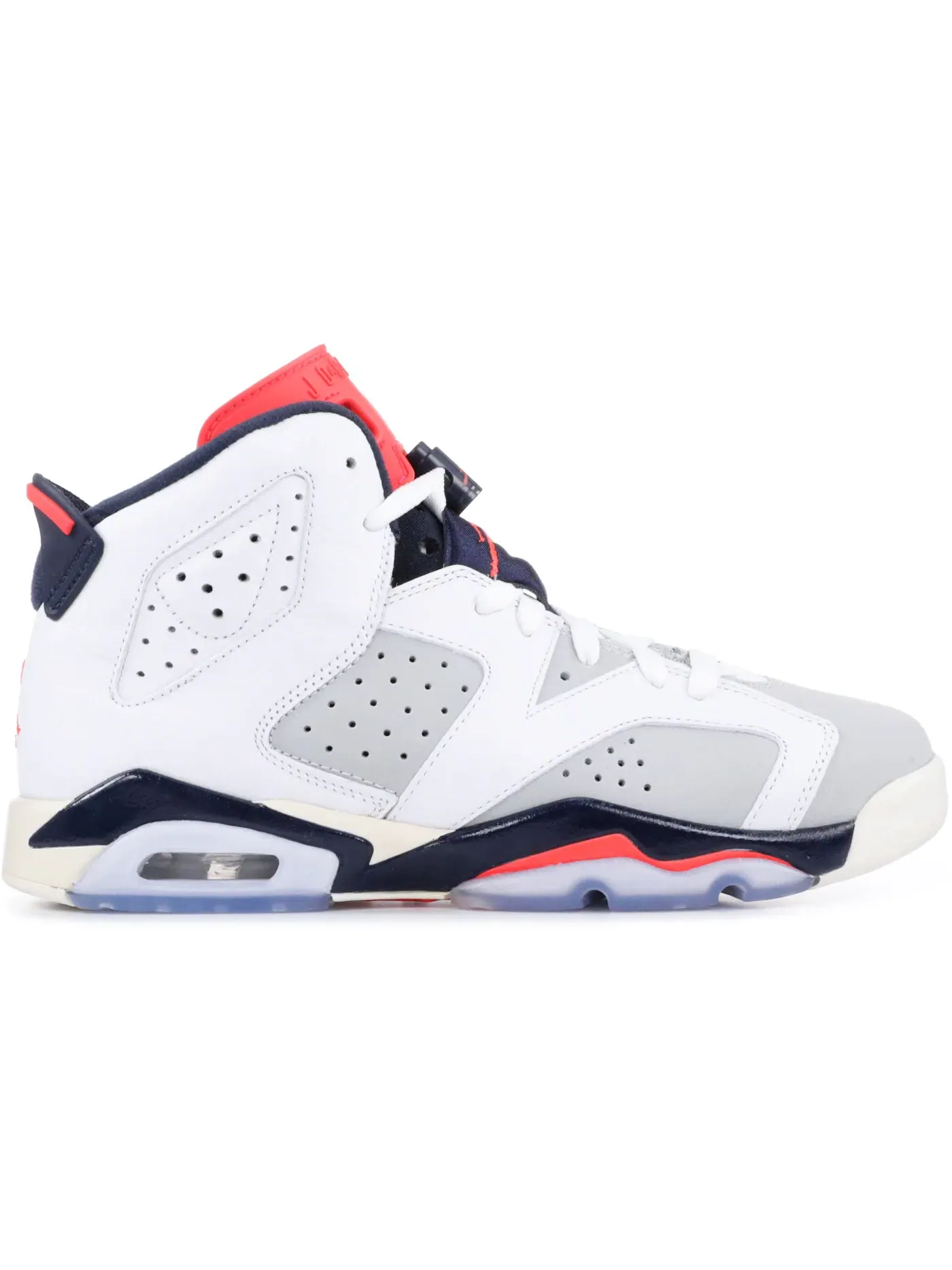 Детские кроссовки Lifestyle с принтом Jordan 6 Retro Jordan — изображение 1 из 1, белый/-серый