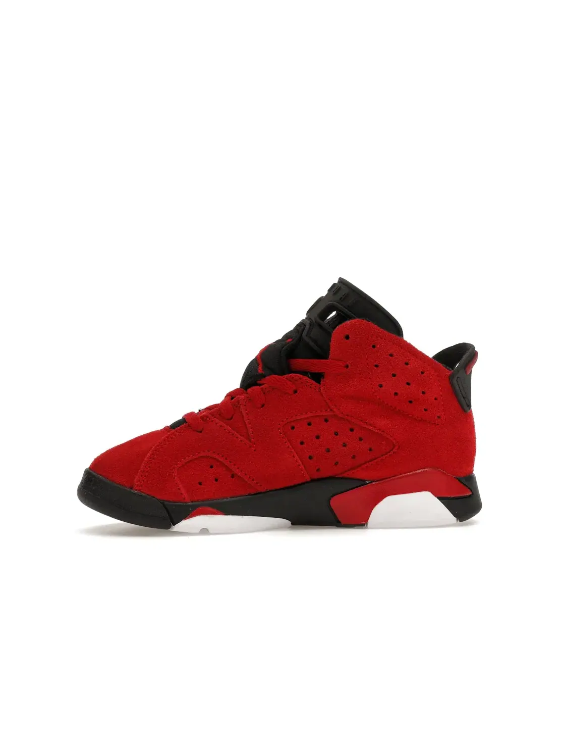 Детские кроссовки с верхом из замши Jordan 6 Retro Jordan — изображение 3 из 4, красный/черный