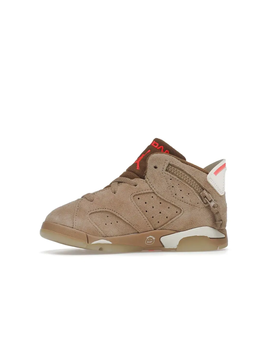 Детские кроссовки Lifestyle с принтом Jordan 6 Retro Travis Scott British Khaki — изображение 3 из 4, хаки/-яркий