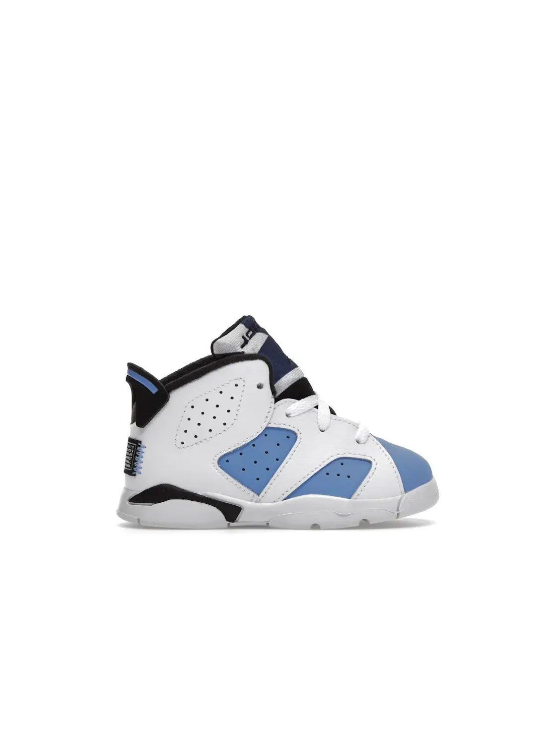 Детские кроссовки с верхом из нубука Jordan 6 Retro UNC (2022) Jordan — изображение 1 из 4, белый/синий/черный