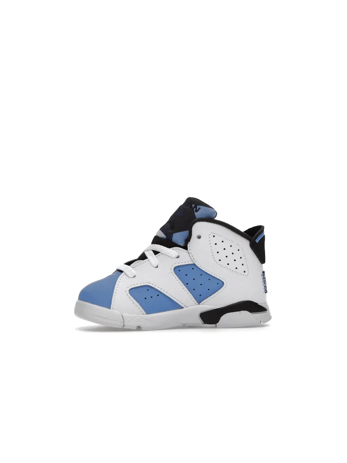 Детские кроссовки с верхом из нубука Jordan 6 Retro UNC (2022) Jordan — изображение 3 из 4, белый/синий/черный