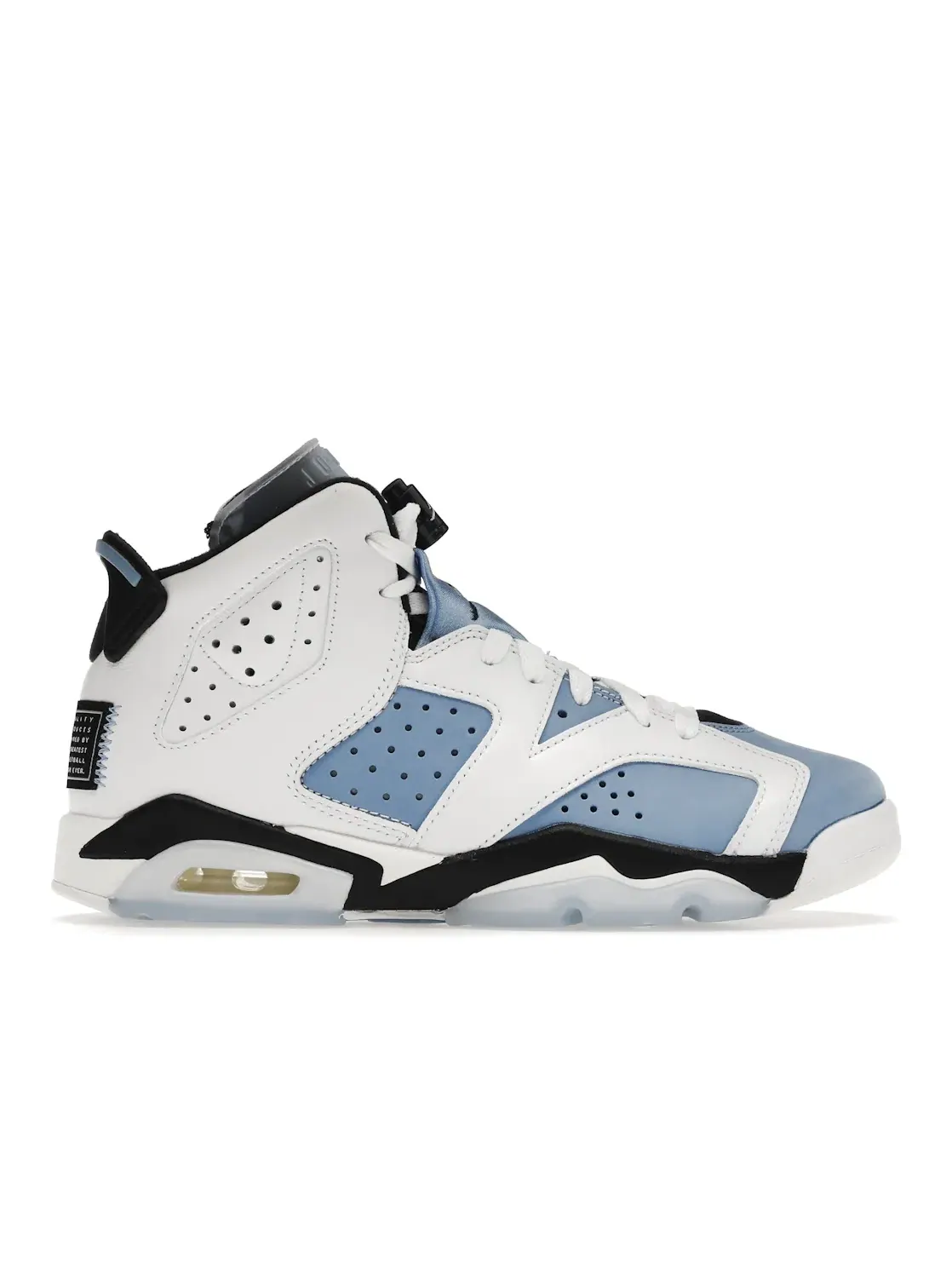 Детские кроссовки с верхом из нубука и кожи Jordan 6 Retro UNC White GS Jordan — изображение 1 из 4