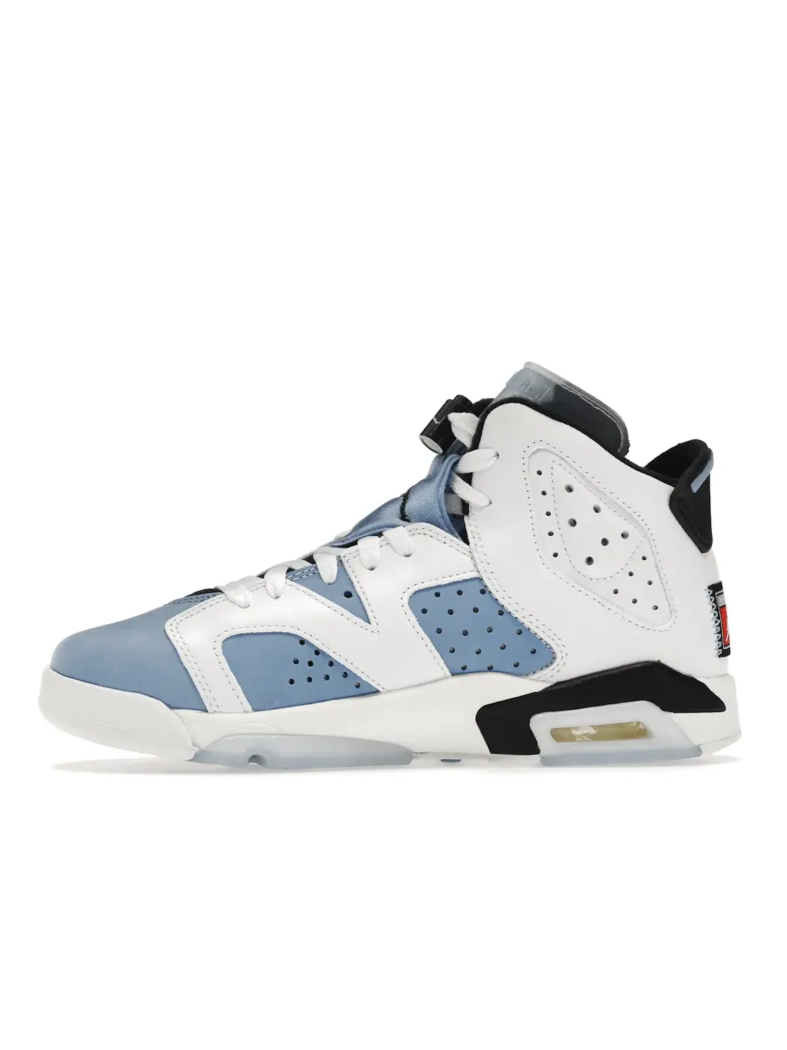 Детские кроссовки с верхом из нубука и кожи Jordan 6 Retro UNC White GS Jordan — изображение 3 из 4