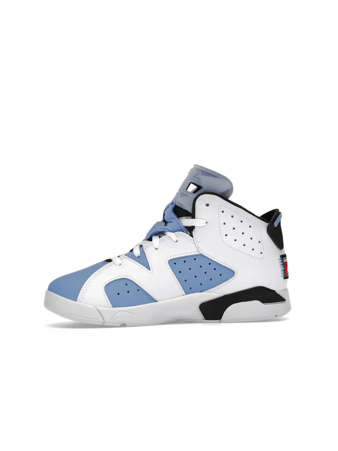 Детские кроссовки с принтом Jordan 6 Retro UNC White PS Jordan — изображение 3 из 4, белый/синий/черный