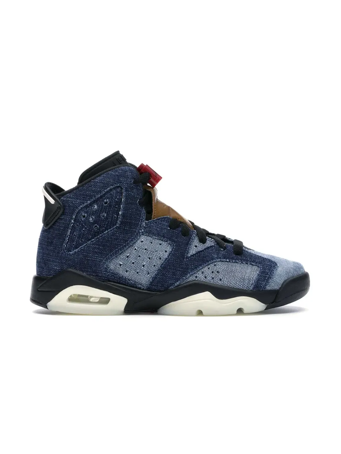 Детские кроссовки Lifestyle с джинсовым верхом Jordan 6 Retro Jordan — изображение 1 из 4