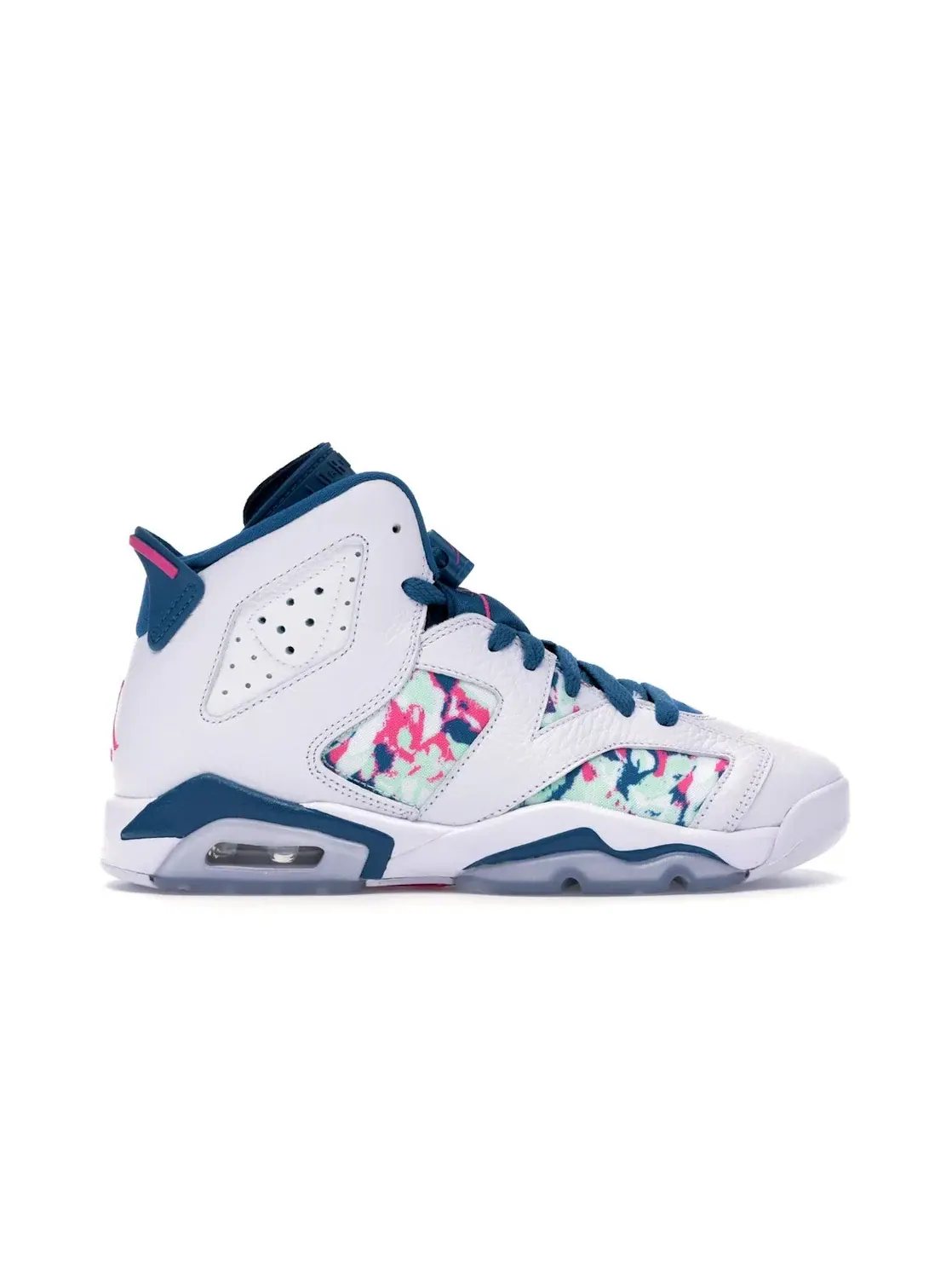Детские кроссовки Lifestyle с принтом Jordan 6 Retro — изображение 1 из 4, белый/-зеленый
