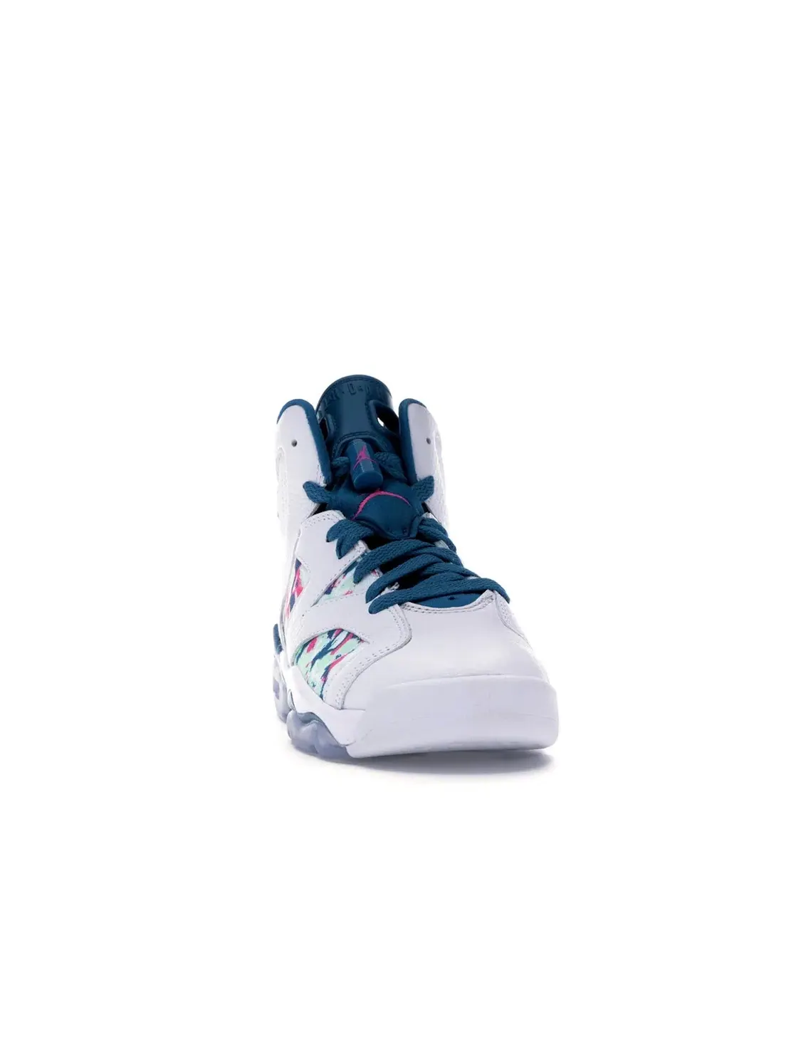 Детские кроссовки Lifestyle с принтом Jordan 6 Retro — изображение 2 из 4, белый/-зеленый