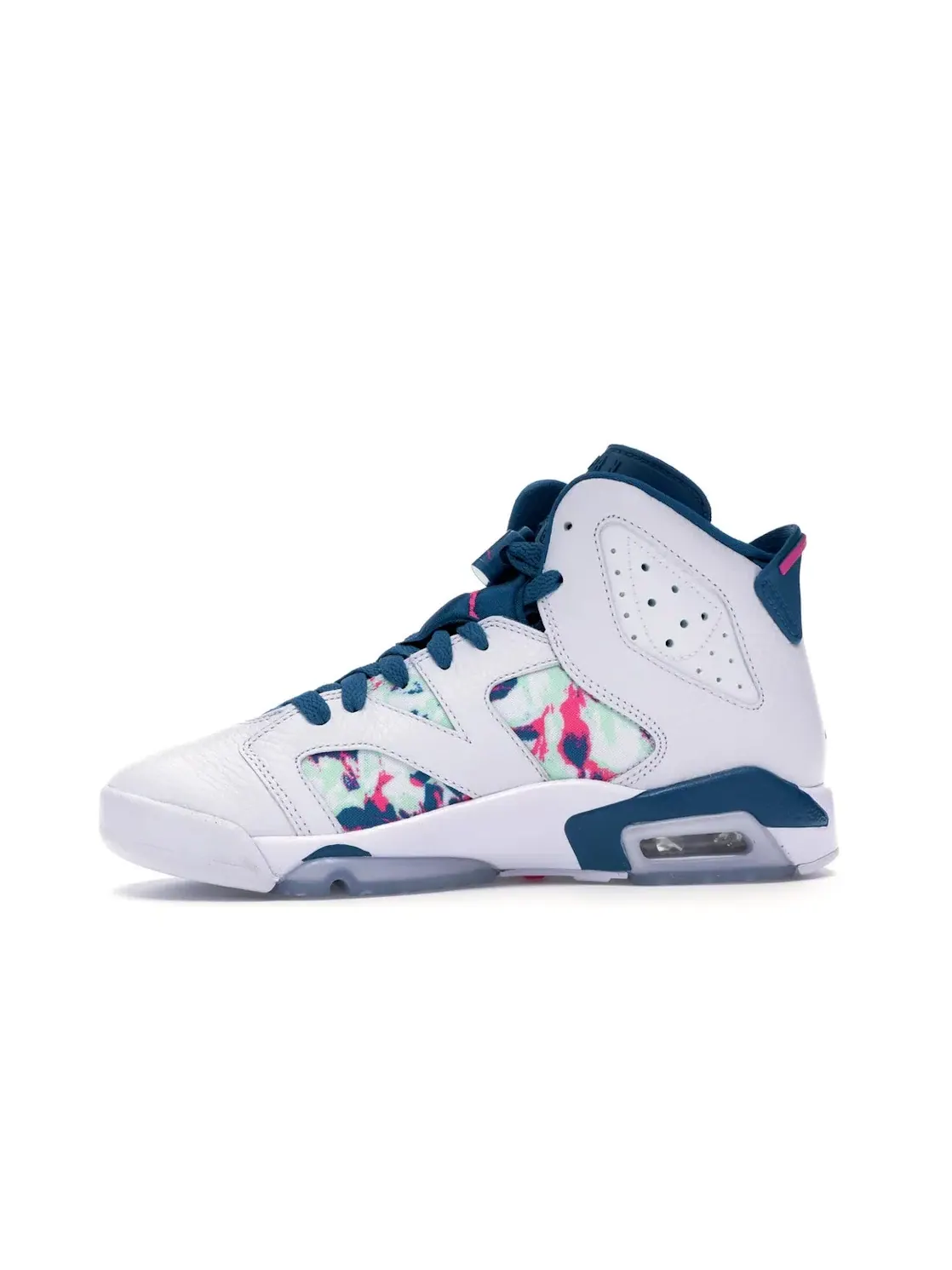 Детские кроссовки Lifestyle с принтом Jordan 6 Retro — изображение 3 из 4, белый/-зеленый