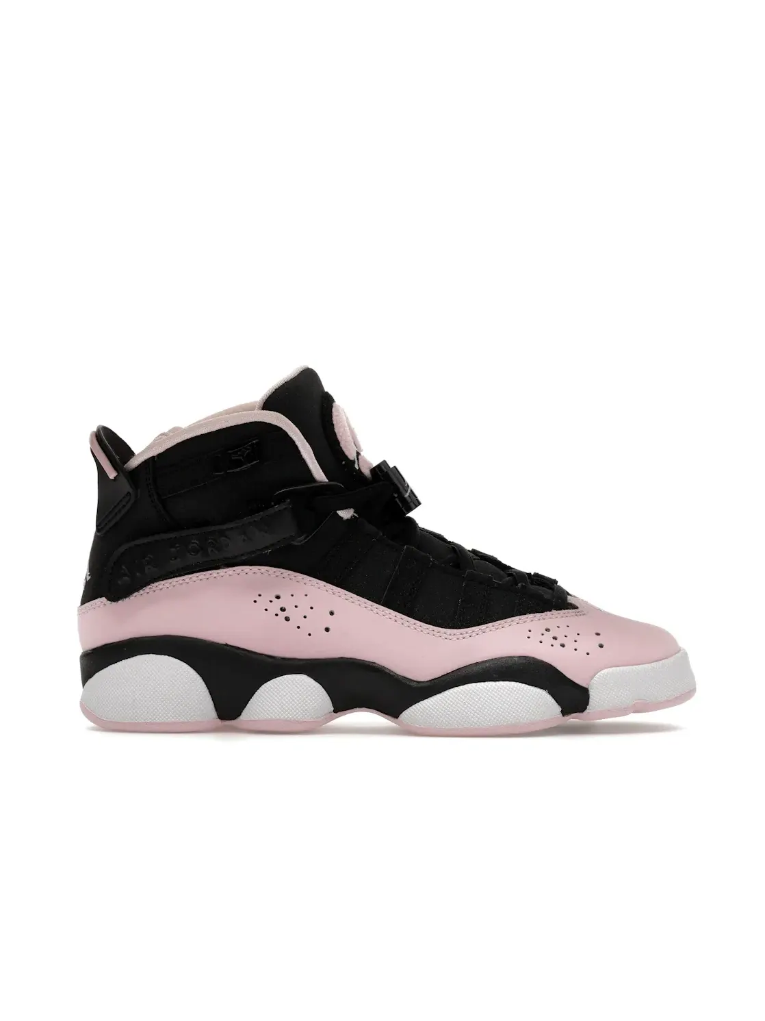 Детские кроссовки Lifestyle с перфорацией Jordan 6 Rings — изображение 1 из 4, черный/розовый-белый