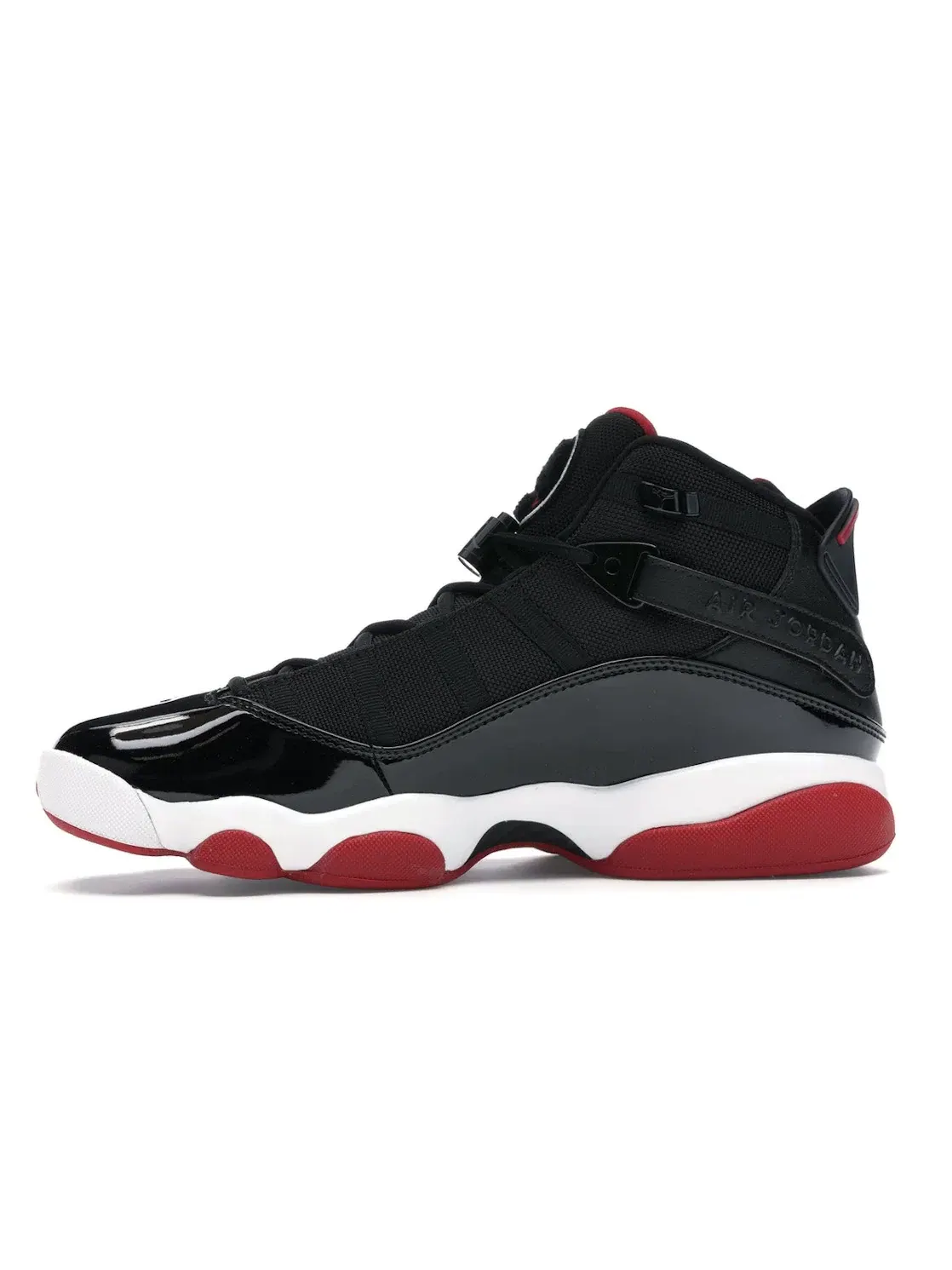Мужские кроссовки из кожи с моделью Jordan 6 Rings Jordan — изображение 3 из 4, черный/красный-белый