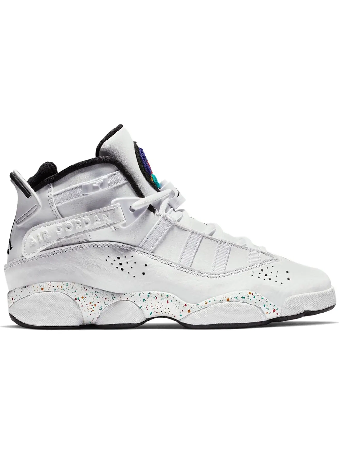 Детские кроссовки Lifestyle Jordan 6 Rings Confetti Jordan — изображение 1 из 1, белый/черный-белый-серый