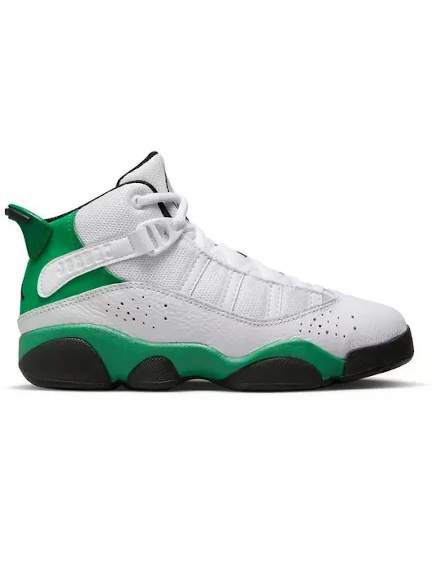 Детские кроссовки с принтом Jordan 6 Rings Jordan — изображение 1 из 1, белый/черный/зеленый