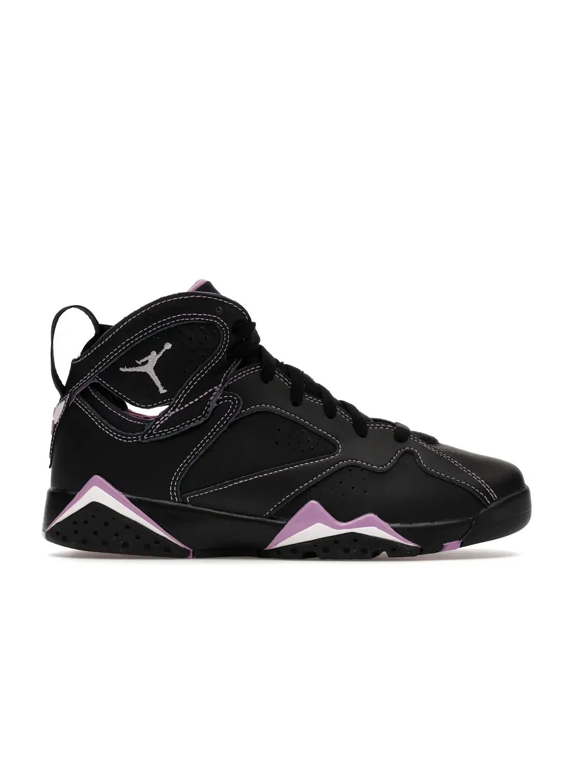 Детские кроссовки высокие с контрастной строчкой Jordan 7 Retro Jordan — изображение 1 из 4, черный