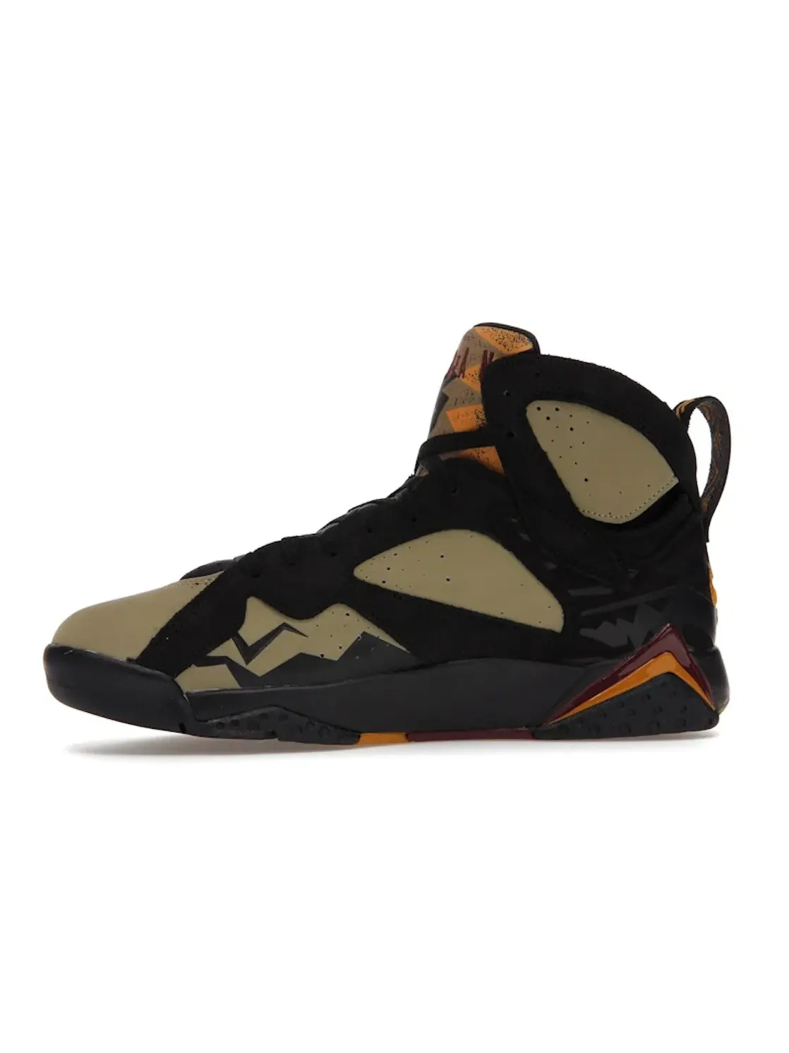 Мужские кроссовки Lifestyle с высоким верхом Jordan 7 Retro Jordan — изображение 3 из 4, черный/красный-оливковый