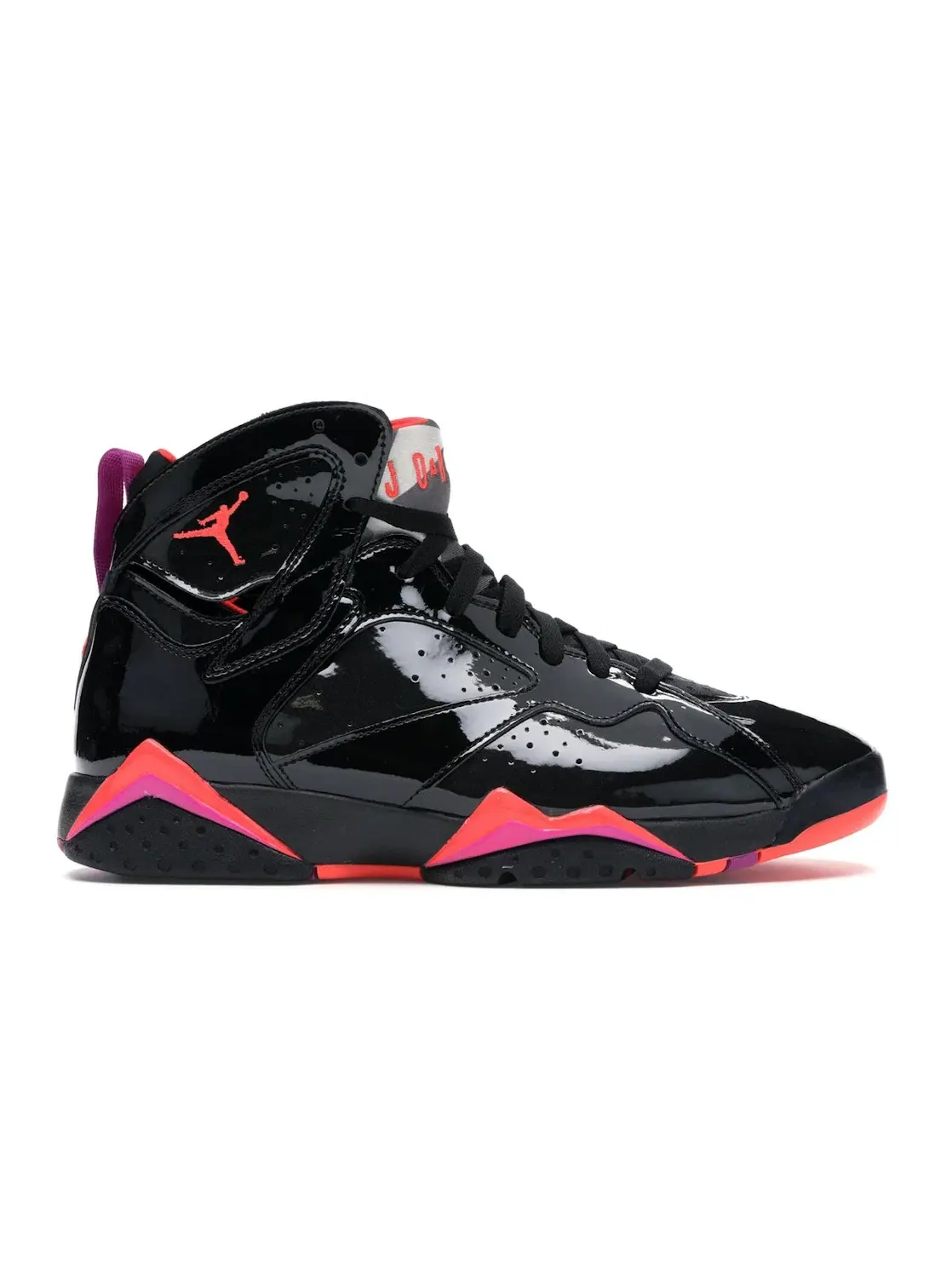 Женские кроссовки Lifestyle с патентованной кожей Jordan 7 Retro Jordan — изображение 1 из 4, черный/яркий--серый